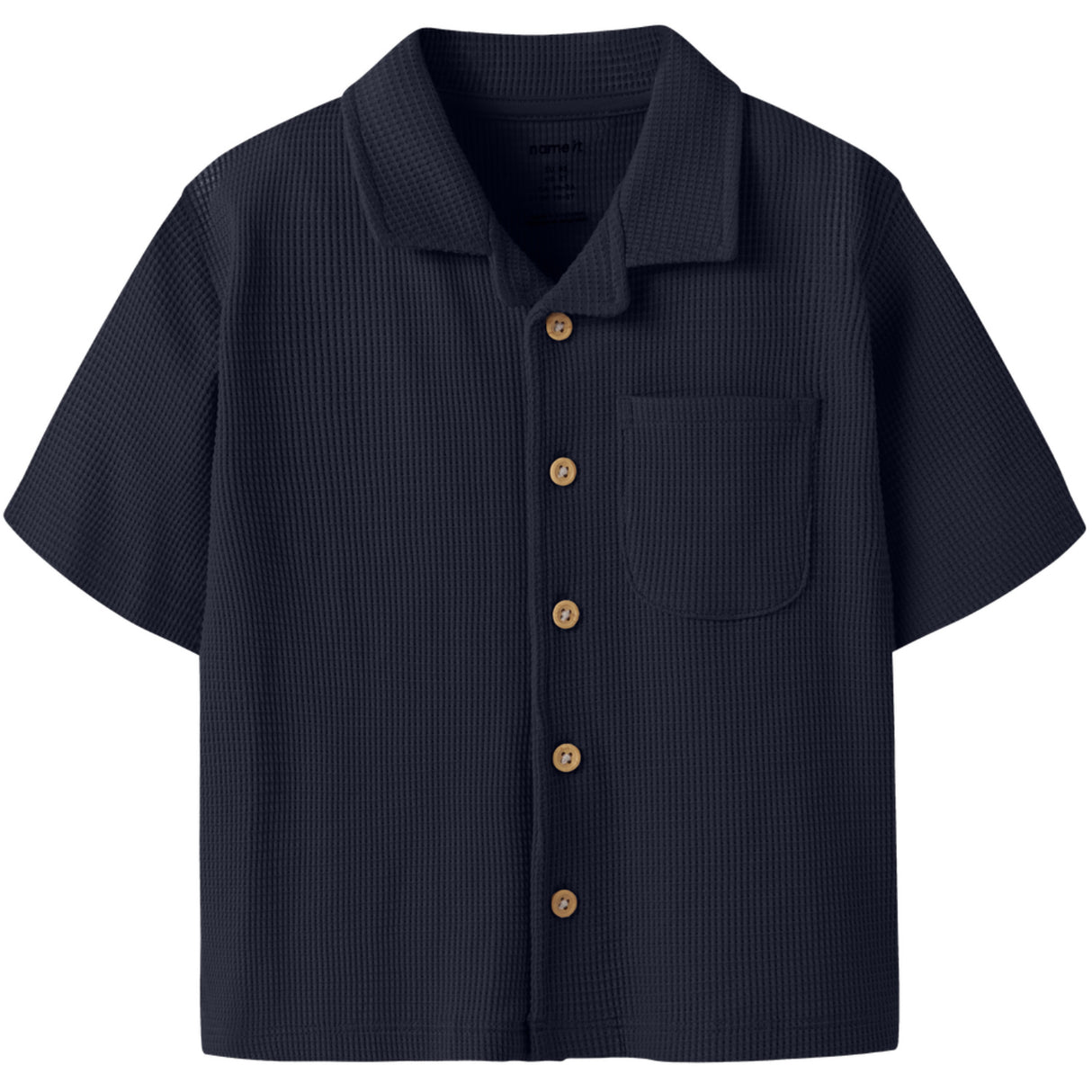 Name It Navy Blazer Nmmharve Ss Nreg Skjorta