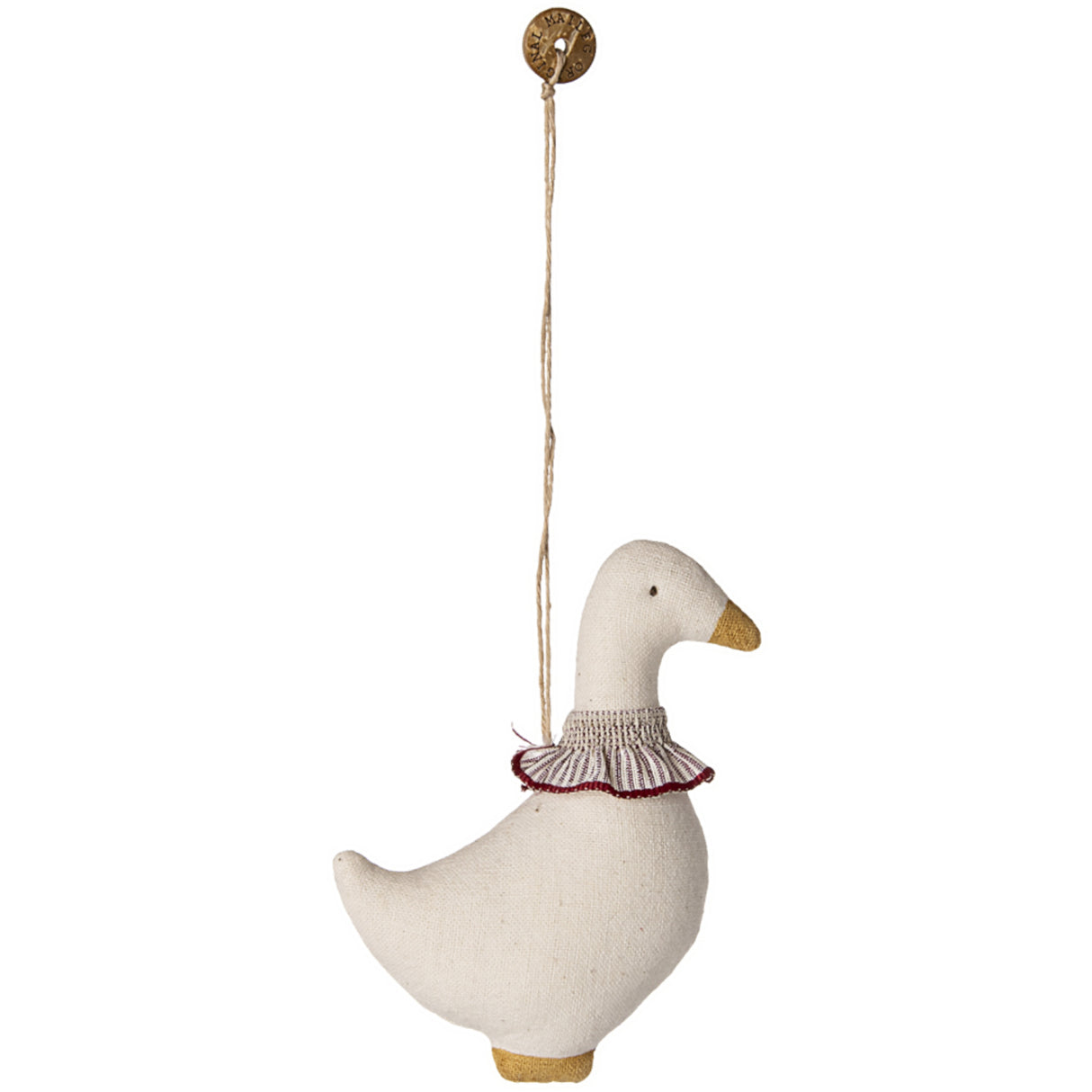 Maileg Tyg Ornament, Gås - Rødt Tørklæde