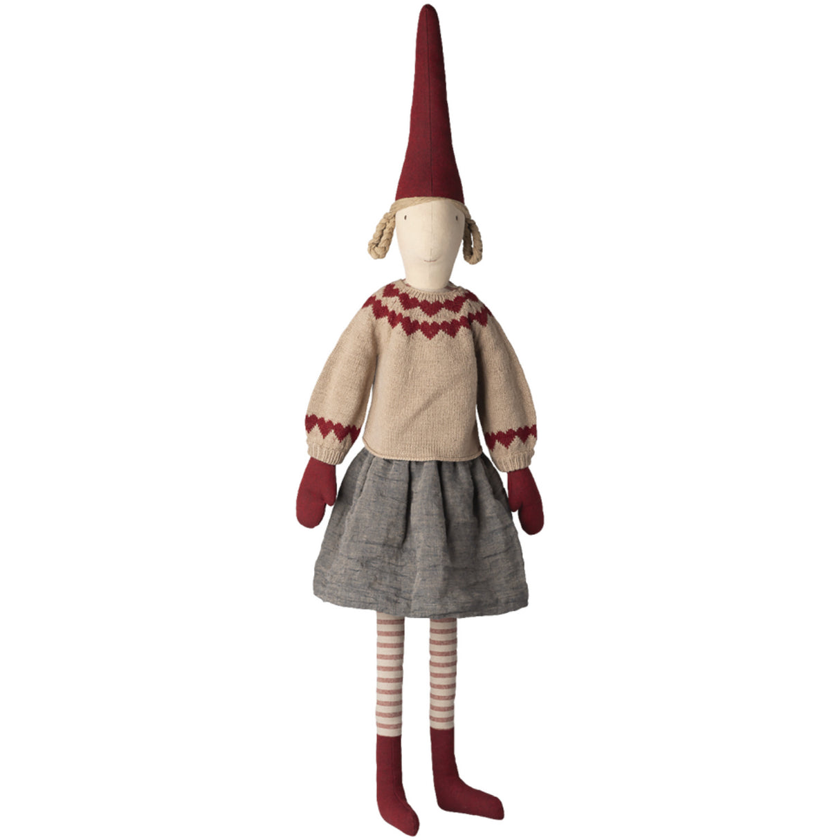 Maileg Pixy, Størrelse 6 - Pige - Kjol Och Strikket Sweater