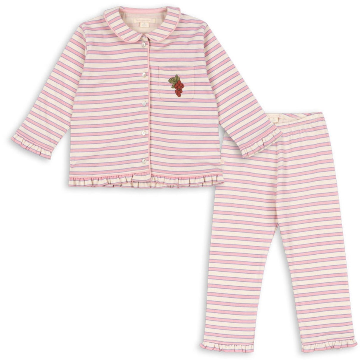 Konges Sløjd Lolly Stripe Pio Frill Sett Gots