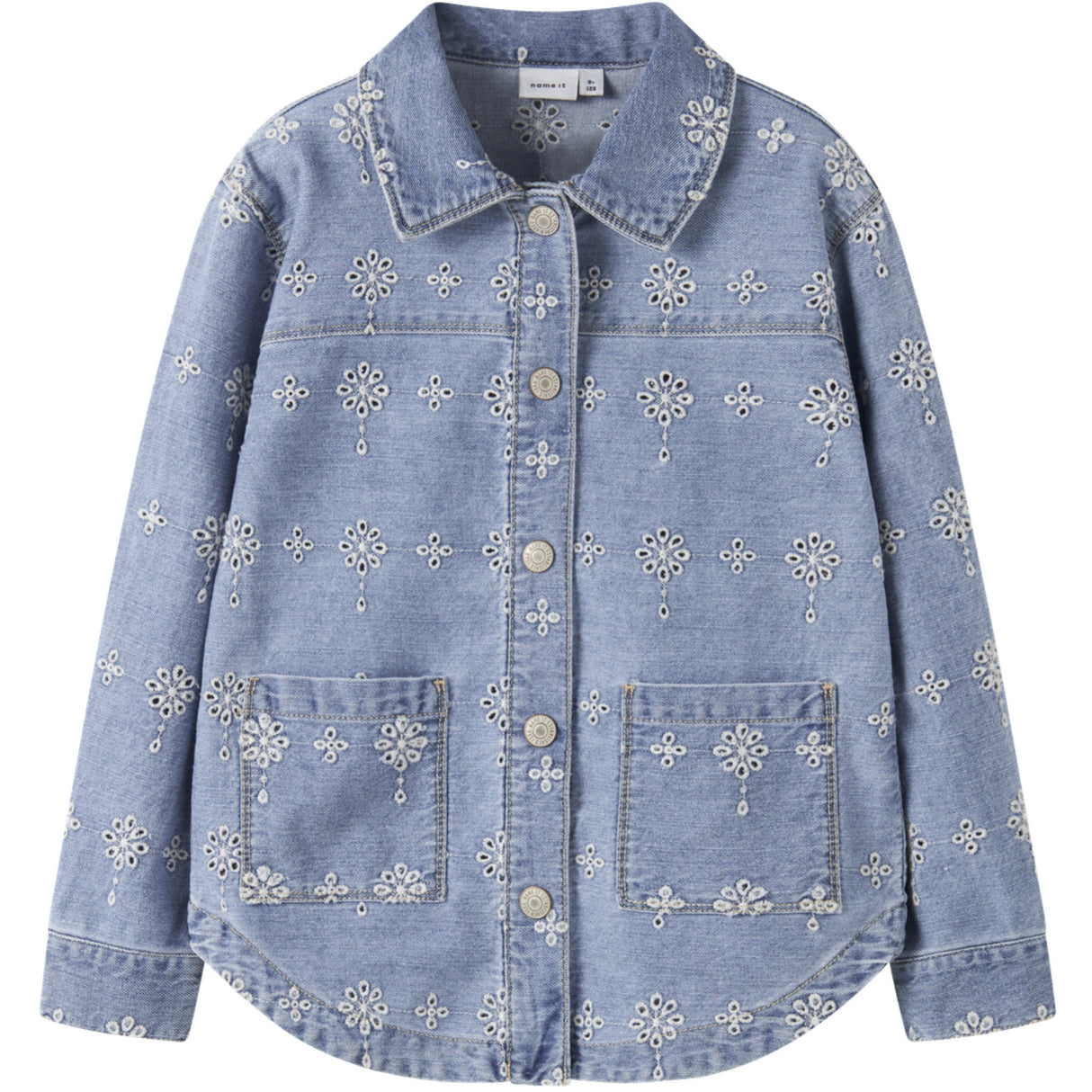 Name It Light Blue Denim Anglaise Nkfharper Dnm Anglaise Jacka 1026-Ov H