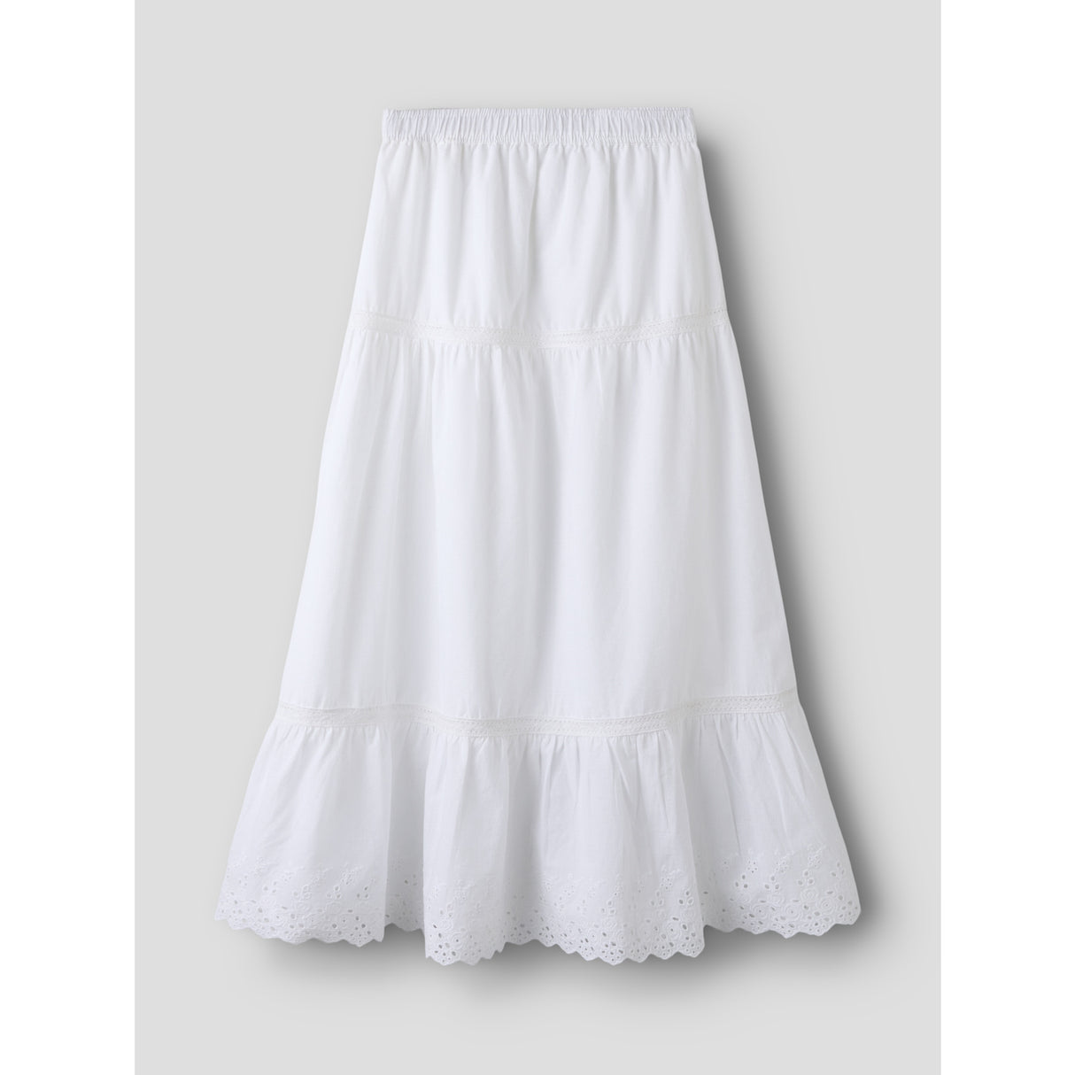 Name It Bright White Nkfhermala Long Kjol