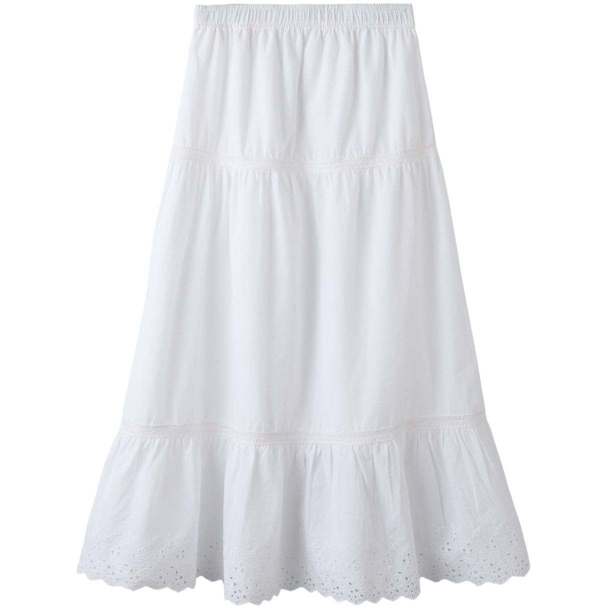 Name It Bright White Nkfhermala Long Kjol