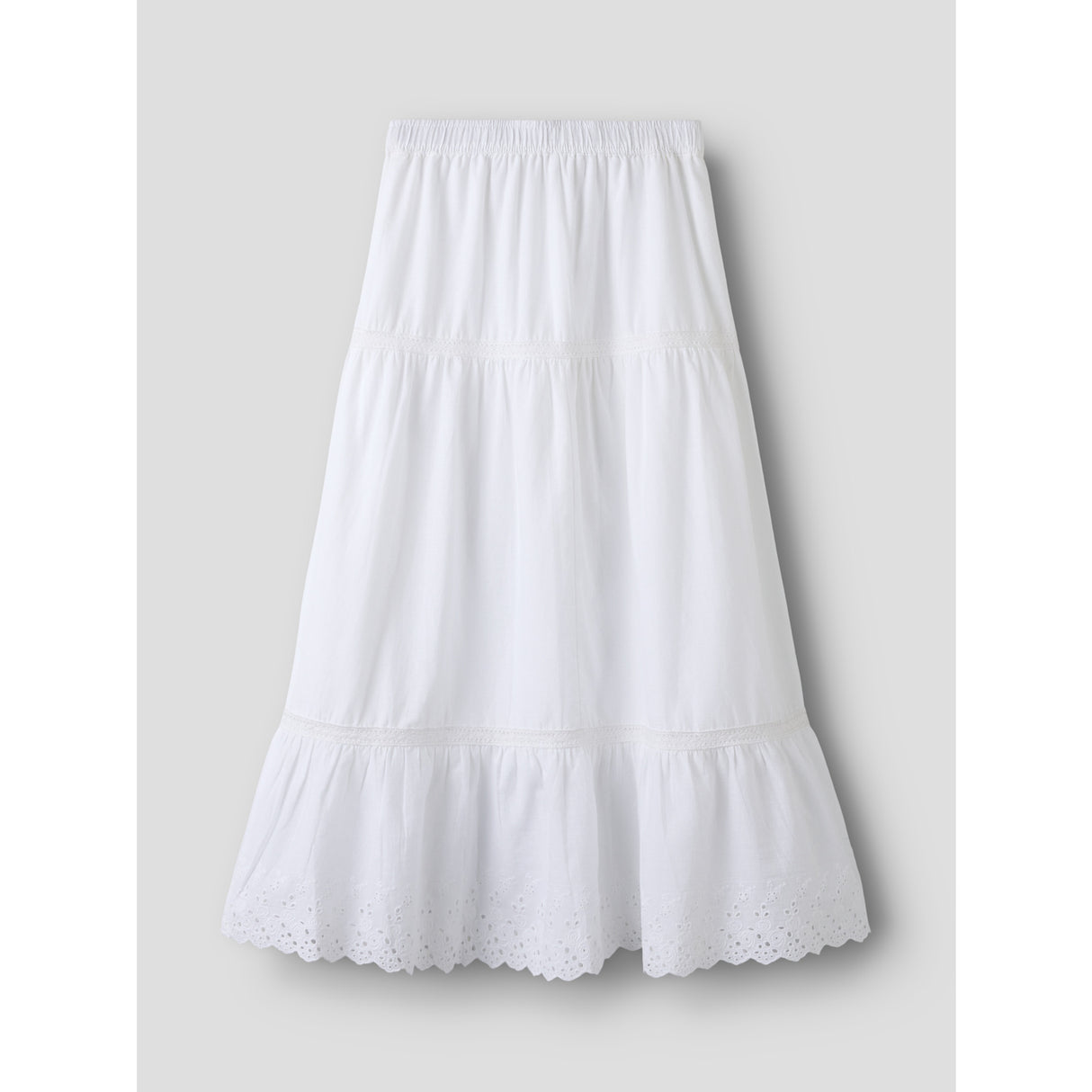 Name It Bright White Nkfhermala Long Kjol