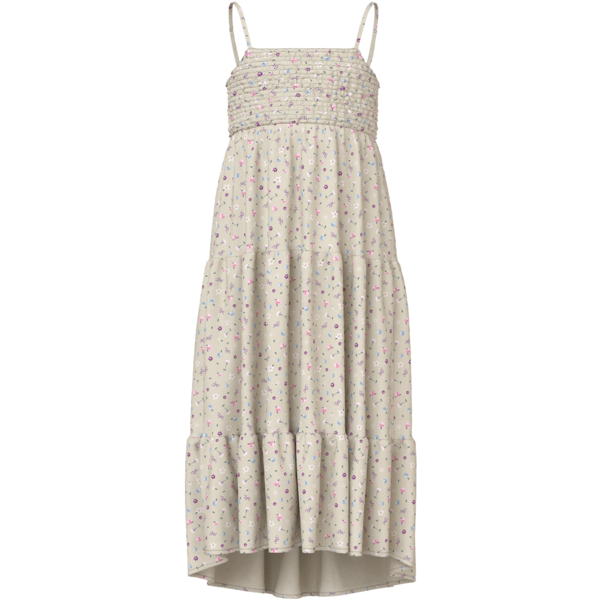 Name It Almond Milk Cute Flowers Nkfvinaya Rem Maxi Klänning