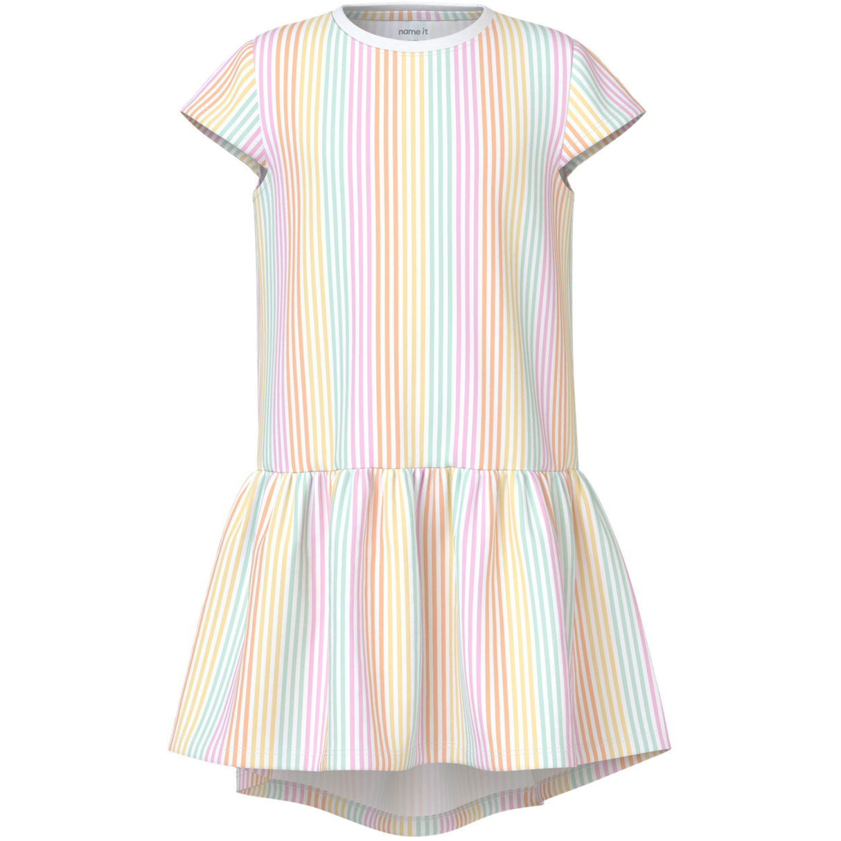 Name It Bright White Cool Stripe Nkfvigga Capsl Klänning