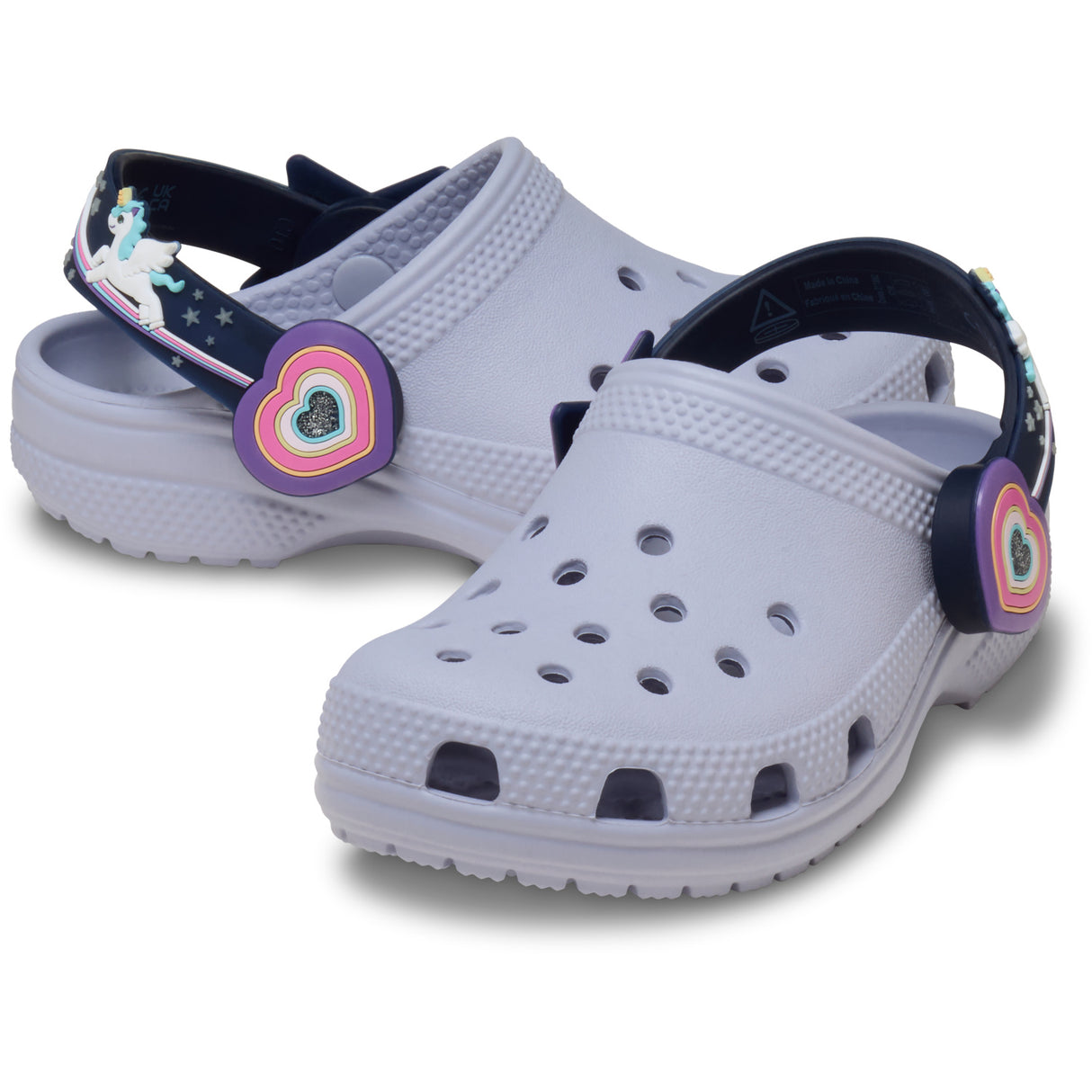 Crocs Frosted Grape Classic Imagination Lights Backstrap Clog