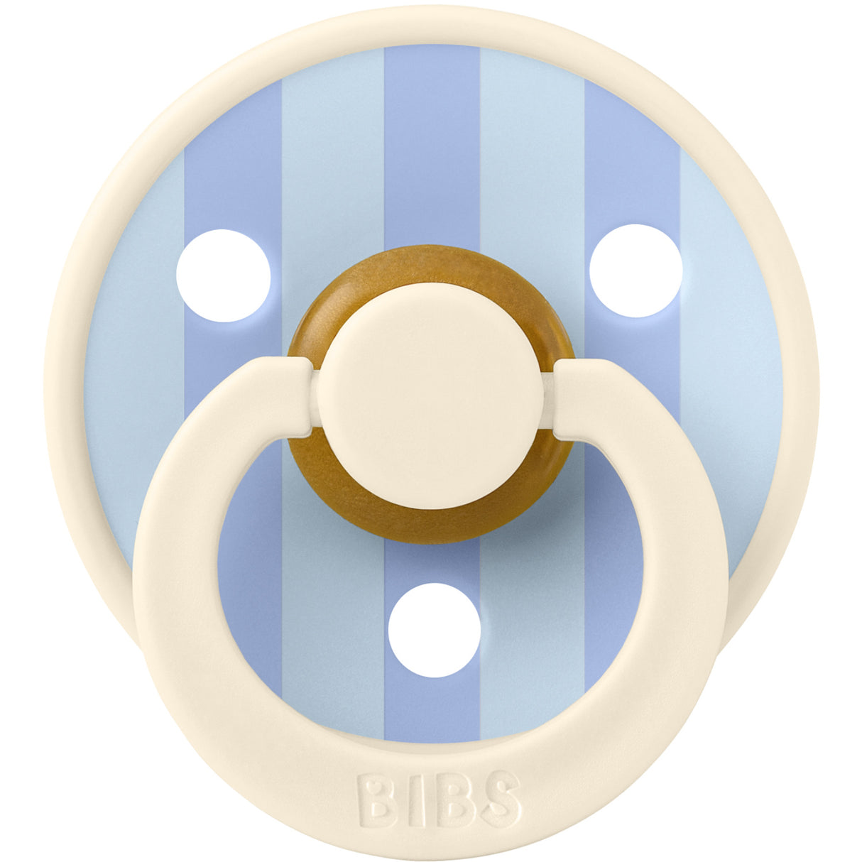 Bibs Dusty Blue Napp & Clip Gift Sett Pin & Block Latex