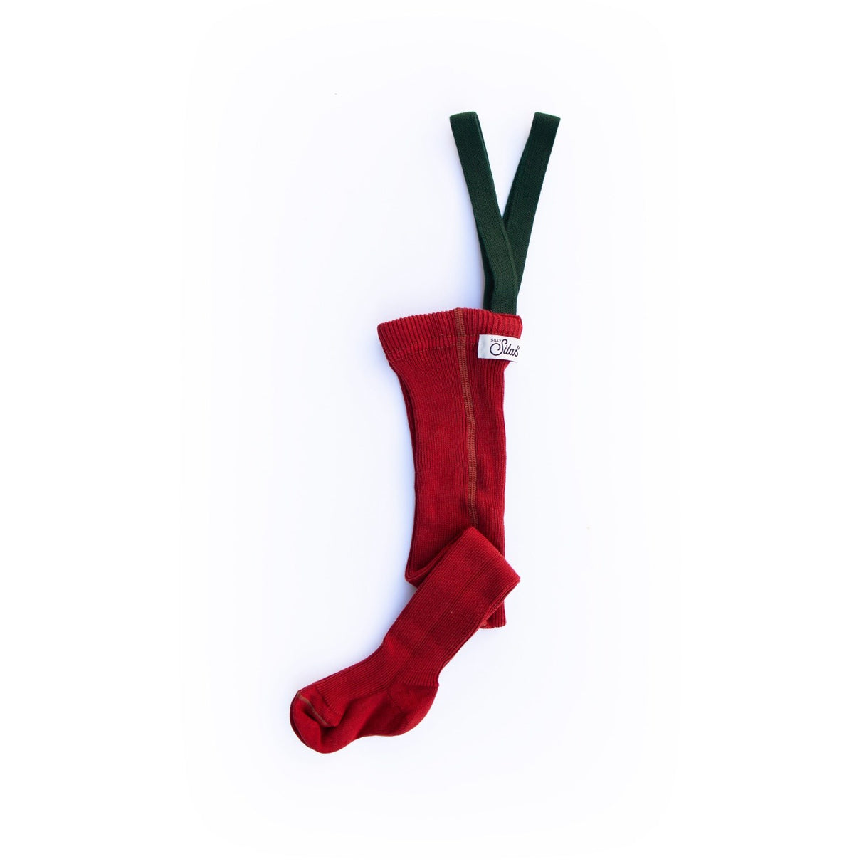 Silly Silas Maple Leaf With Dark Forest Green Footed Strumpbyxar Christmas Edition