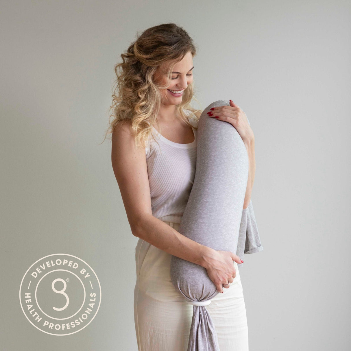 bbhugme Grey/Melange Nursing Kudde