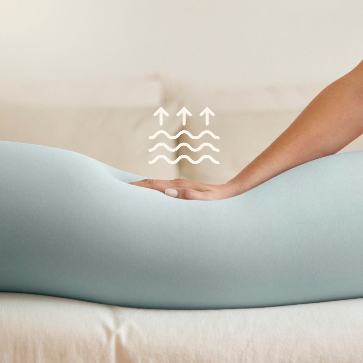 bbhugme Eucalyptus/Coral Pregnancy Kudde