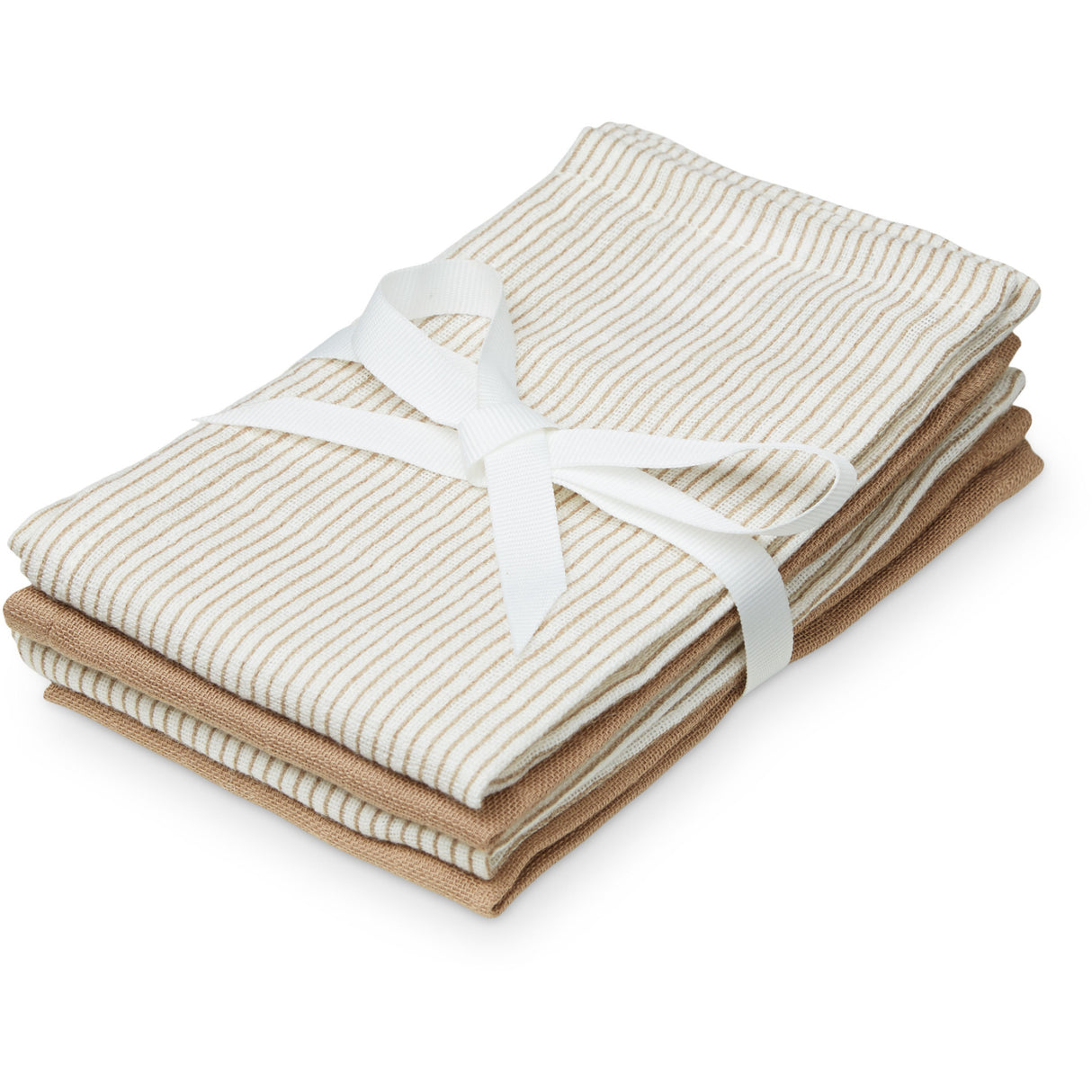 Cam Cam Copenhagen Classic Stripes Camel Wash Cloth 4 Pack