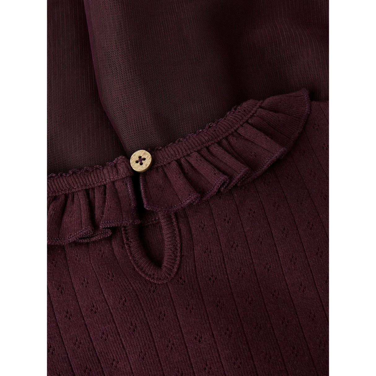 Lil'Atelier Catawba Grape Nmfsolange Ls Tyll Klänning Lil