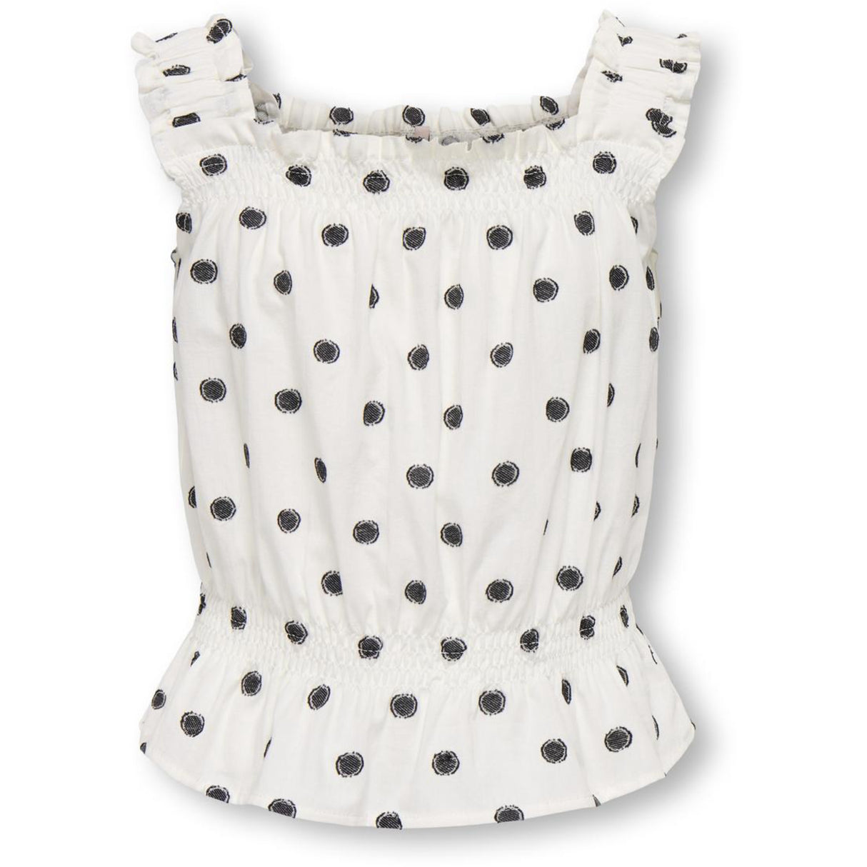 kids ONLY Cloud Dancer Black Dots Kogsweta Sl Topp Wvn