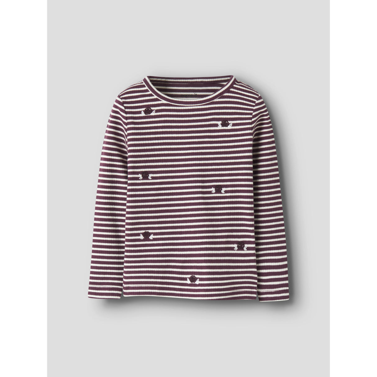 Name It Burgundy Nmfripeas Ls Top Box