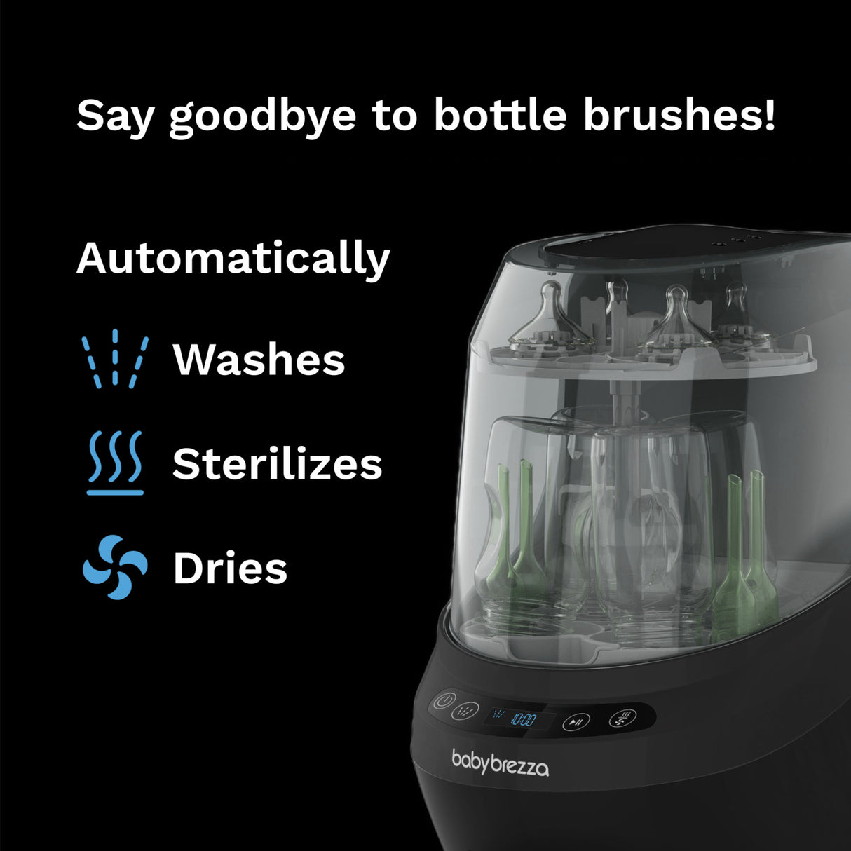 Baby Brezza Black Flaska Washer Pro