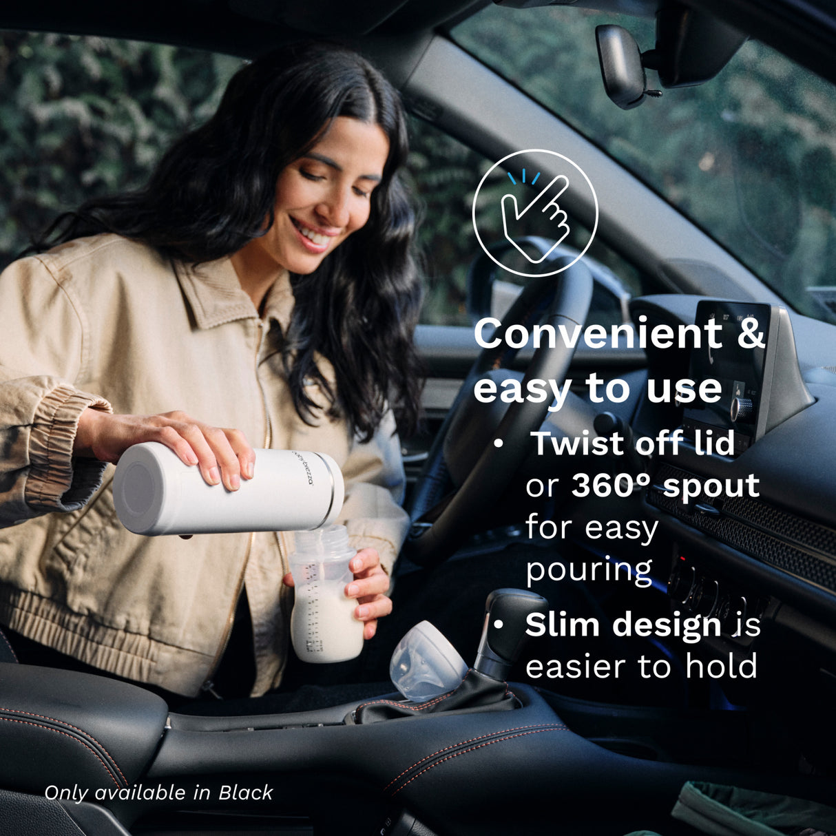 Baby Brezza Black Superfast Portable Flaska Warmer