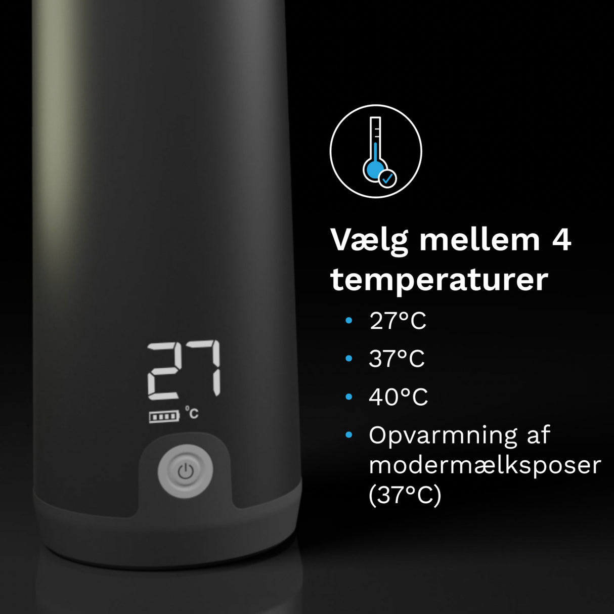 Baby Brezza Black Superfast Portable Flaska Warmer