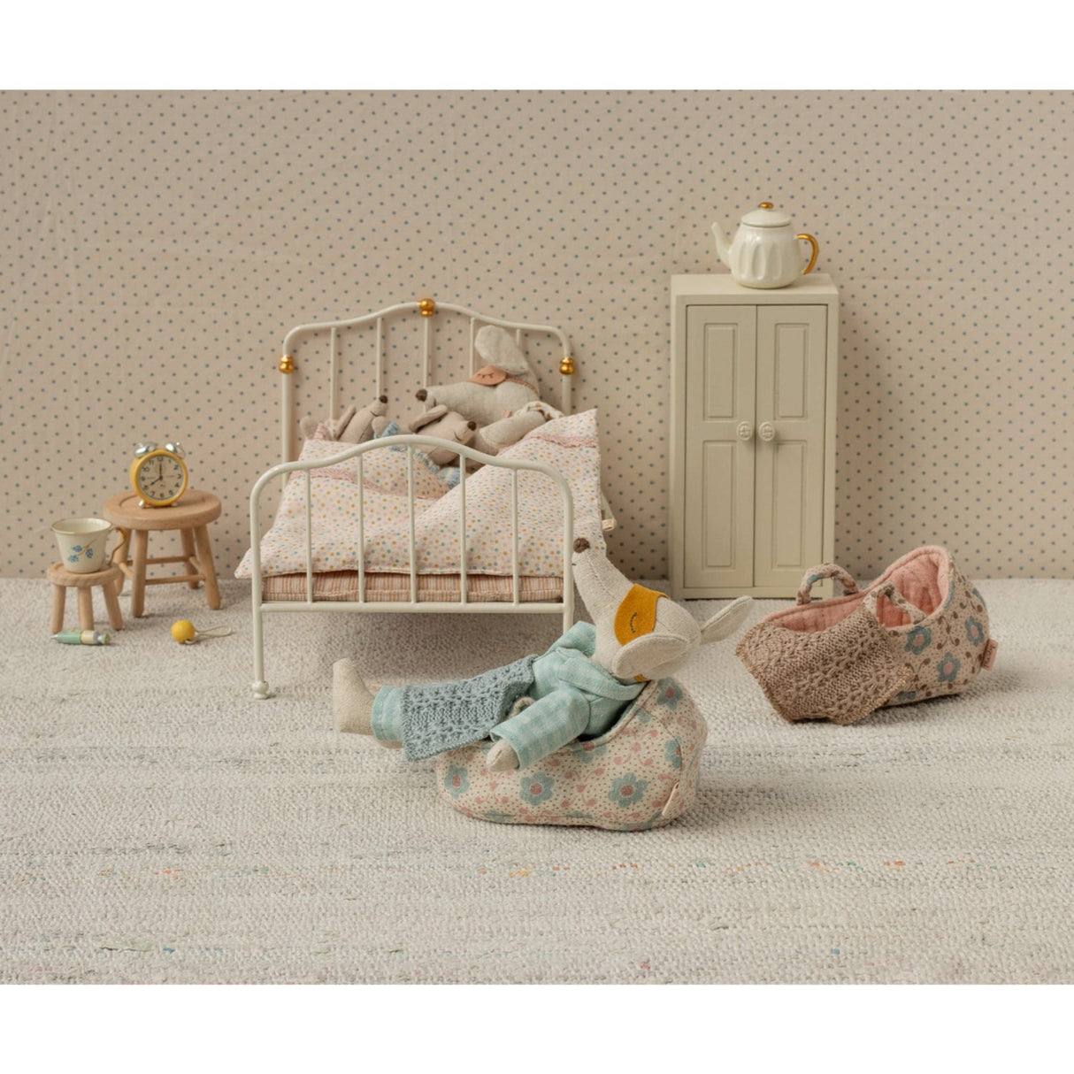 Maileg Babylift, Baby Mus - Blå