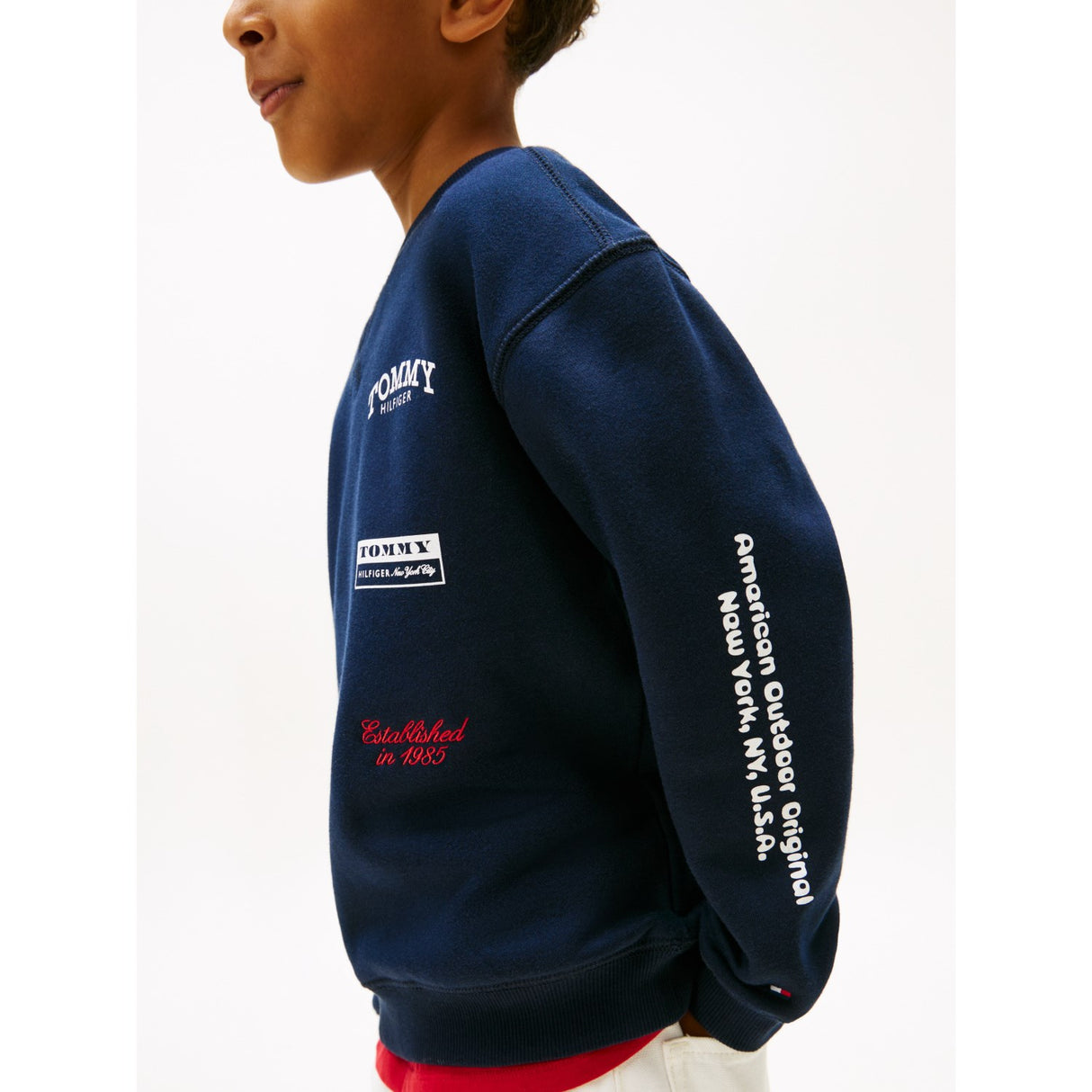 Tommy Hilfiger Dark Night Navy Multi Print Sweatshirt