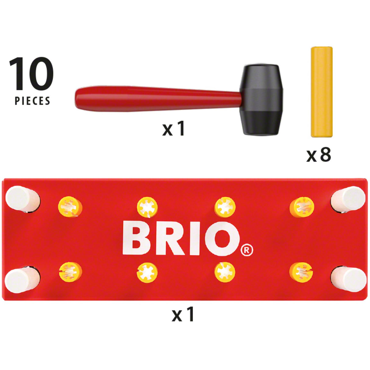 BRIO® 30525 Hammerbræt, Rødt