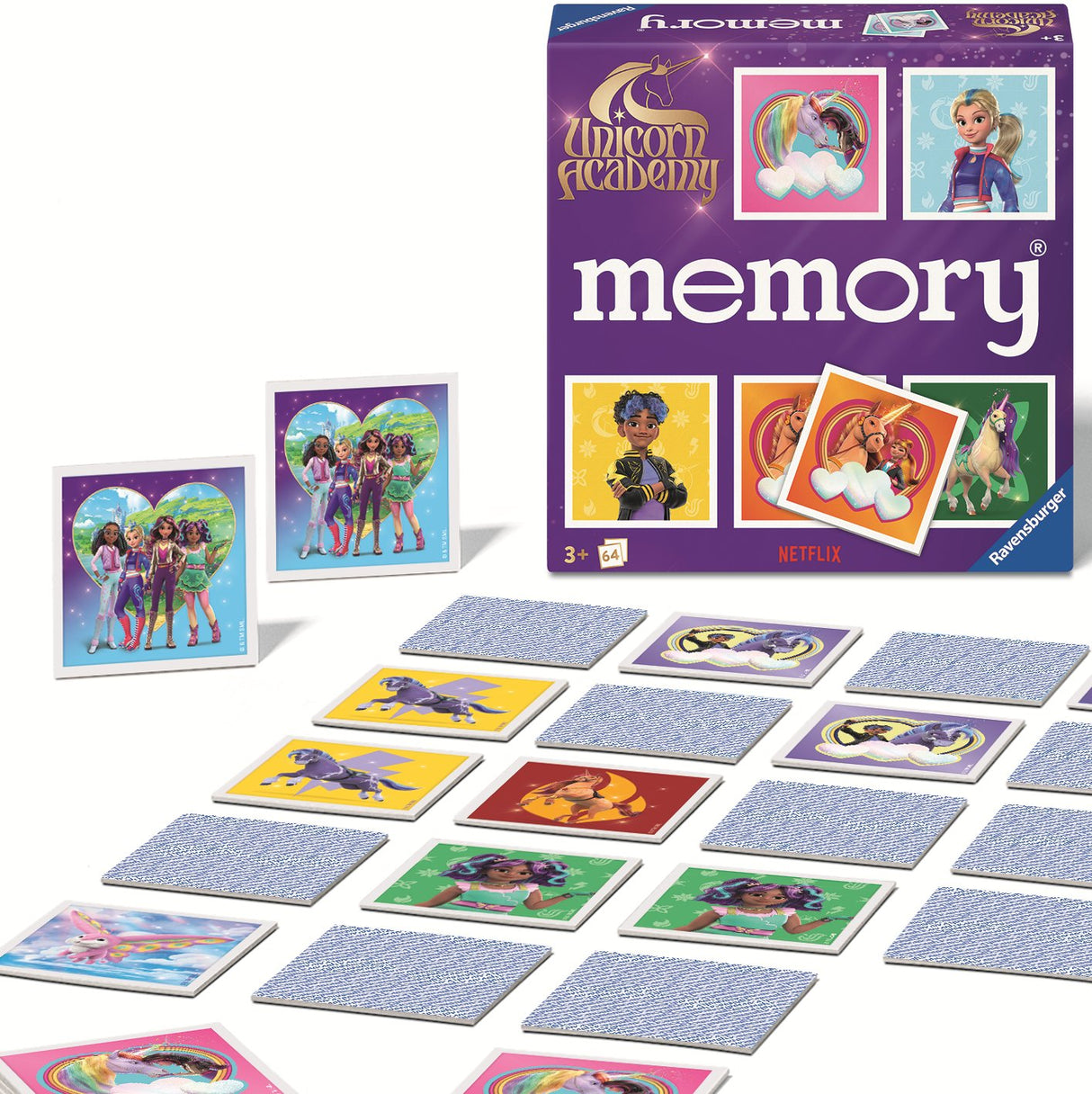 Ravensburger Unicorn Academy Memory® - Minnesspel