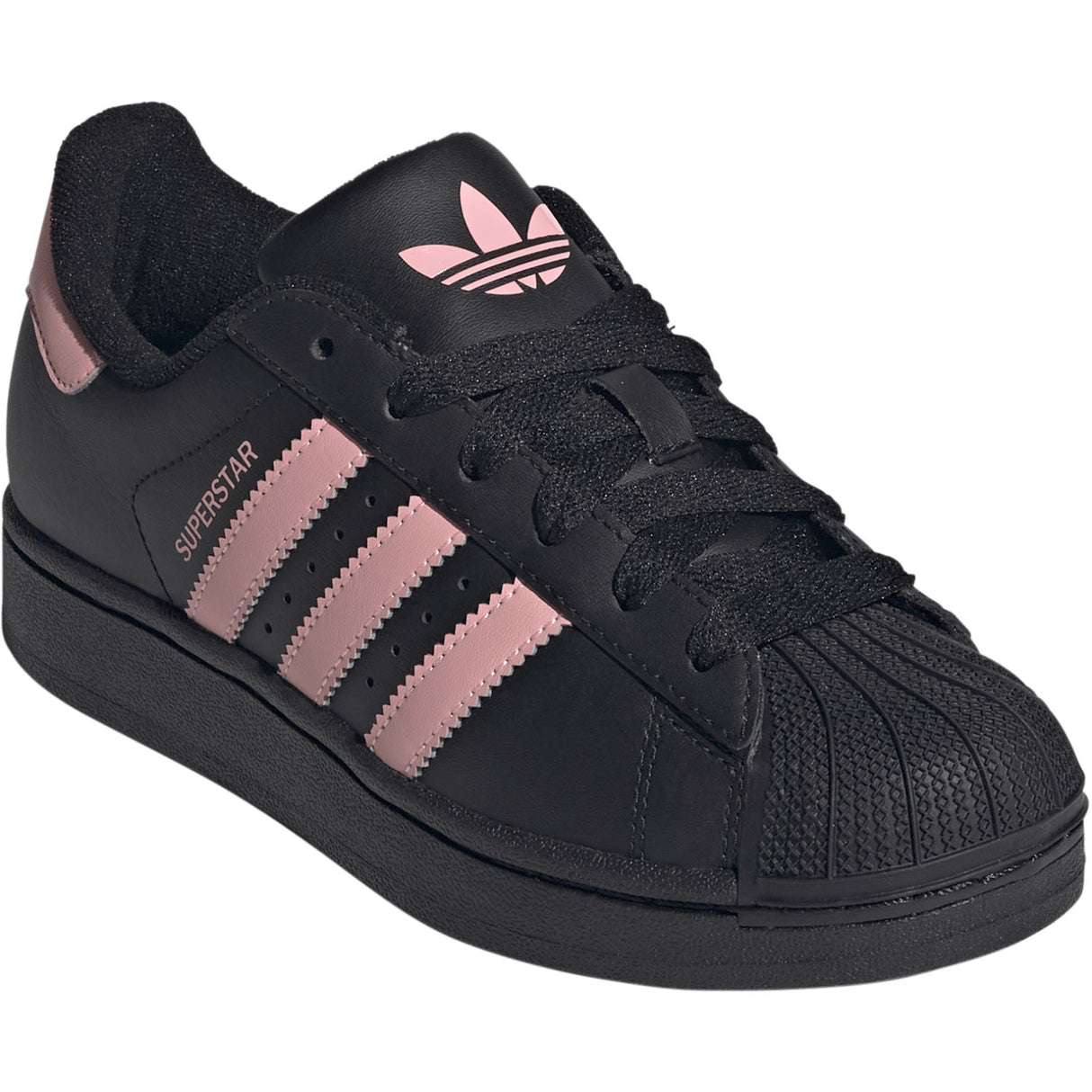 adidas Originals Core Black/Glow Pink/Core Black Superstar Ii J Sneakers
