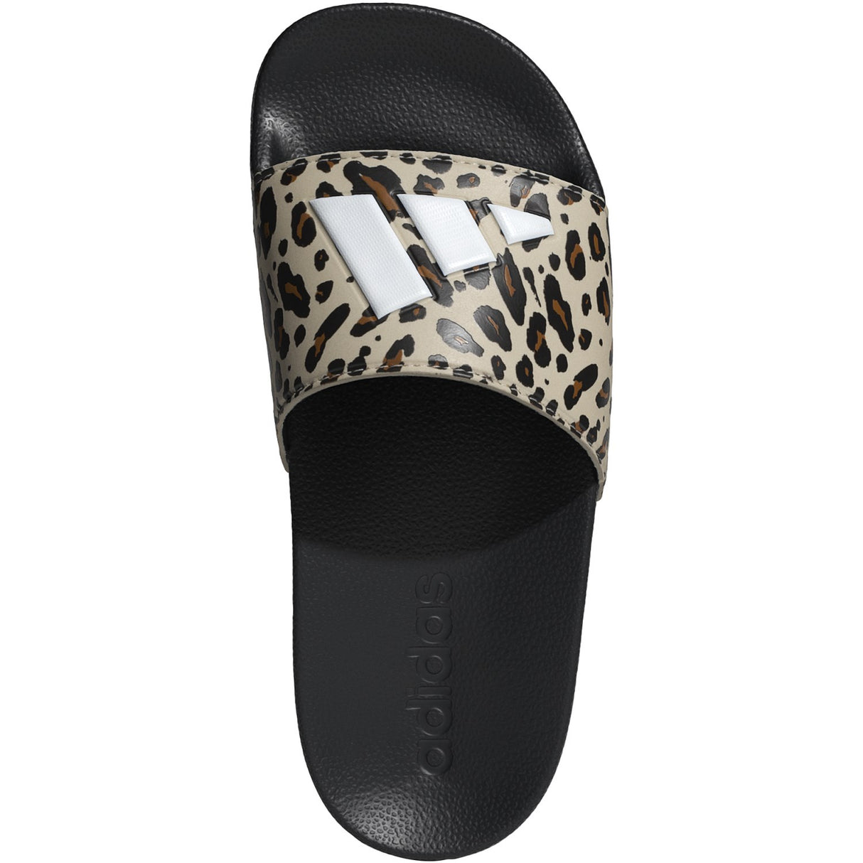 adidas Originals Crystal Linen/Core White/Core Black Adilette Shower Logo K Sandal