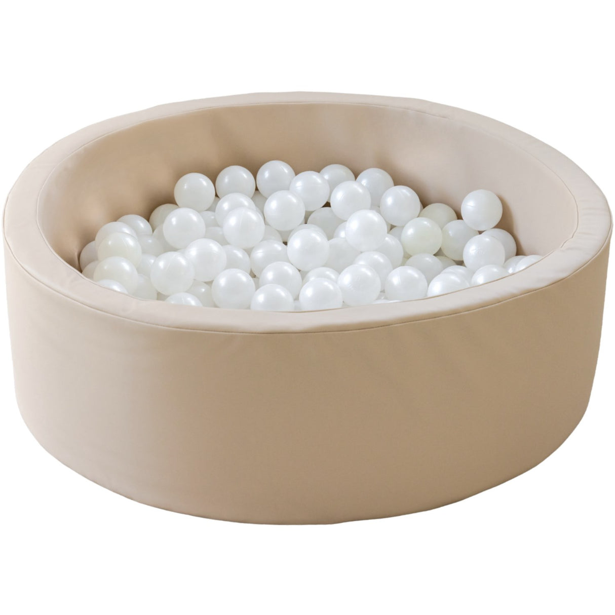 Tumble Time Taupe Ball Pool i Vegan PU ø90cm 150 st. Bollar