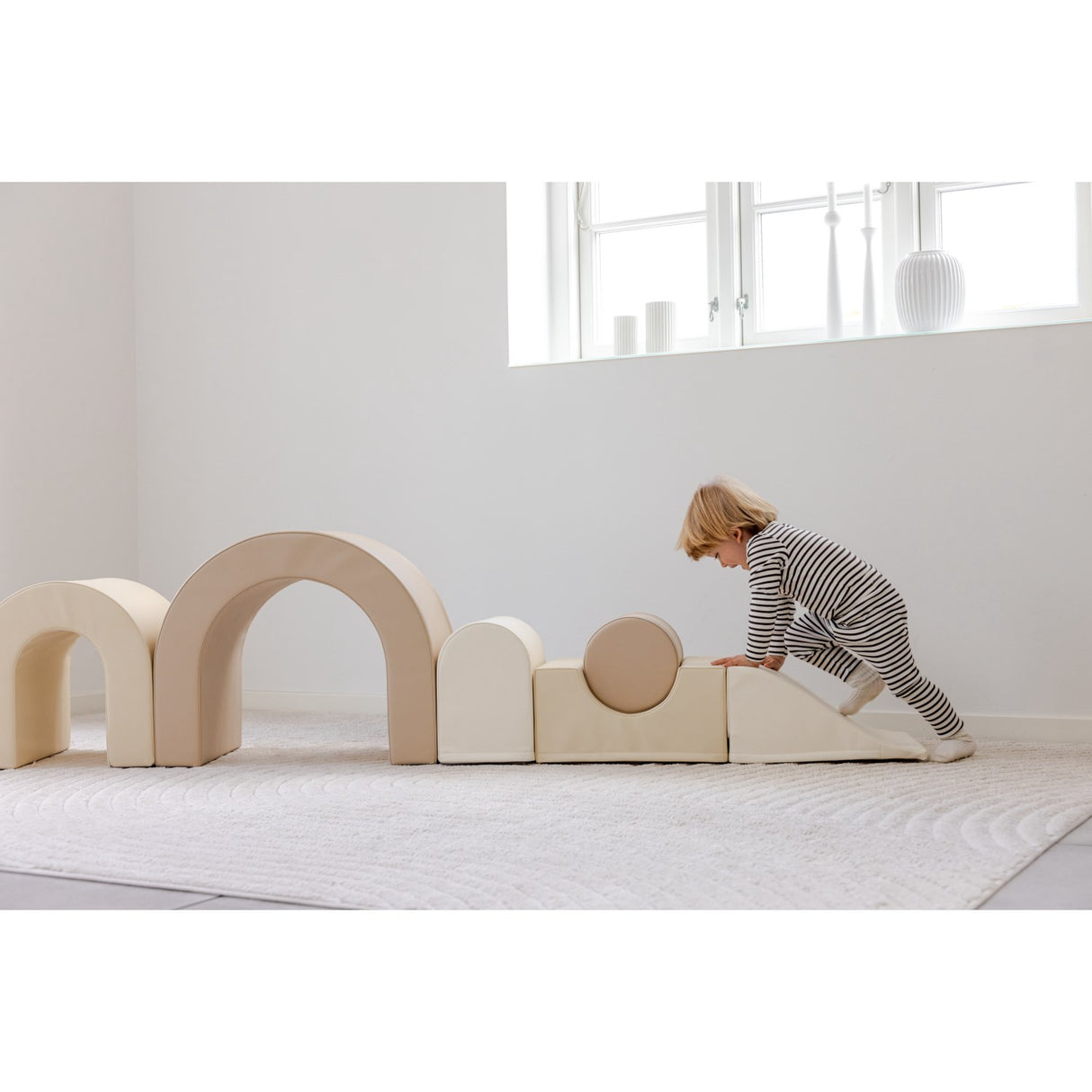 Tumble Time Rainbow 7-delat tumblingset i veganskt PU-läder