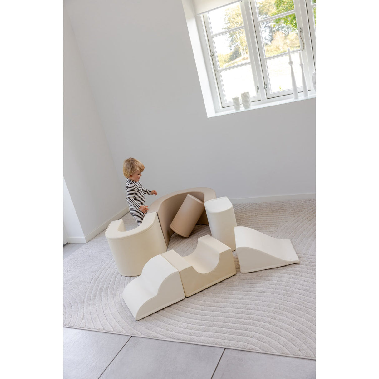 Tumble Time Rainbow 7-delat tumblingset i veganskt PU-läder