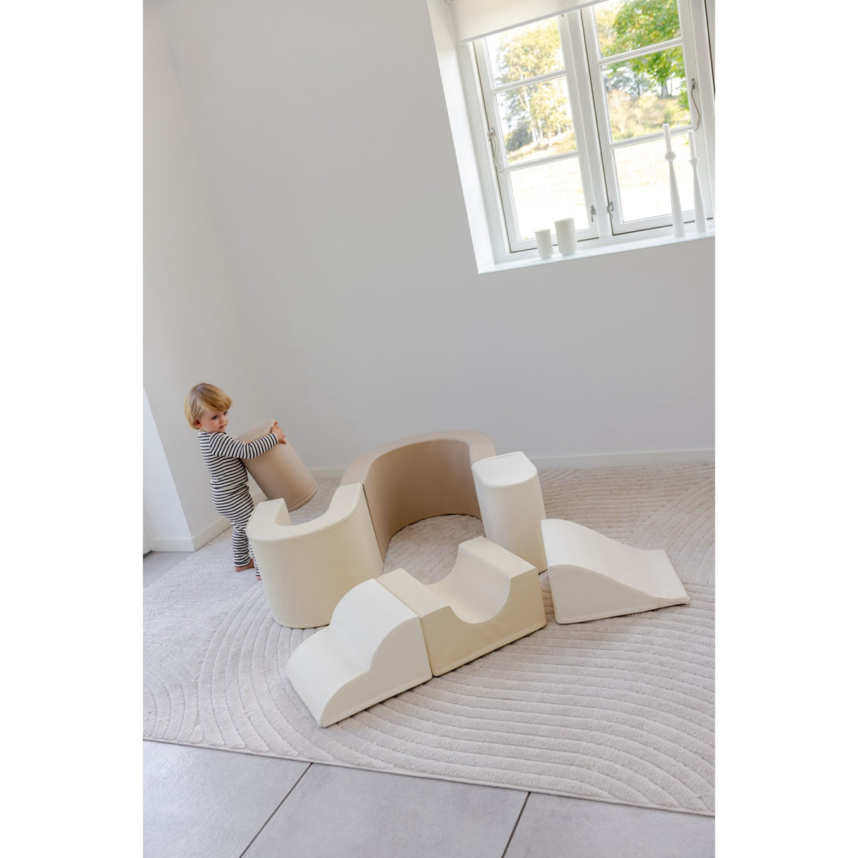 Tumble Time Rainbow 7-delat tumblingset i veganskt PU-läder