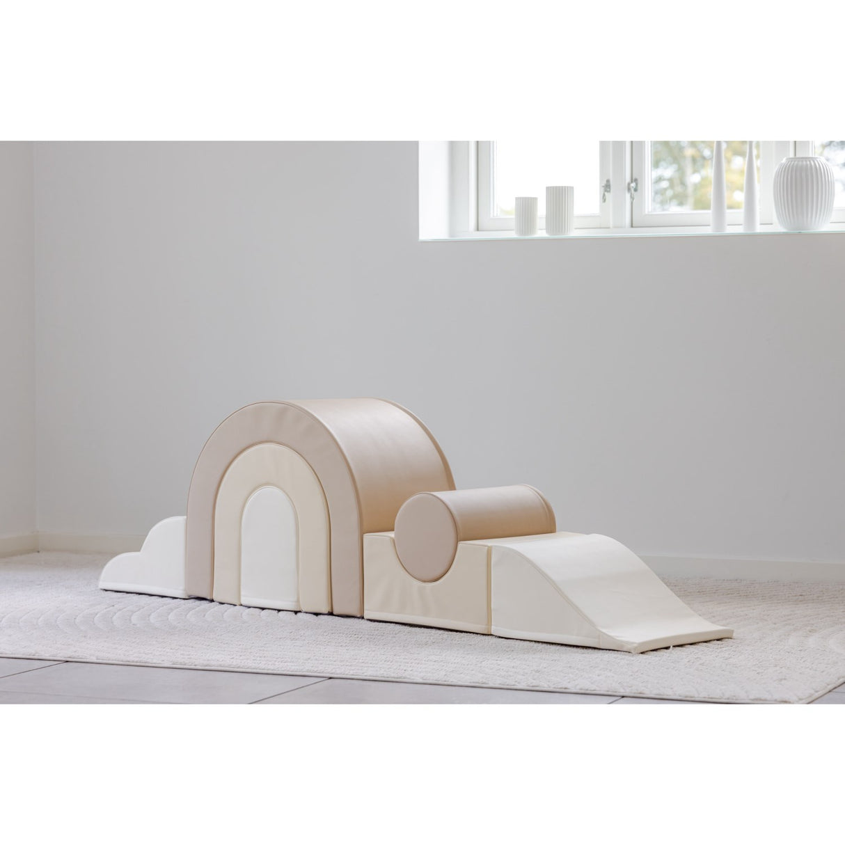 Tumble Time Rainbow 7-delat tumblingset i veganskt PU-läder