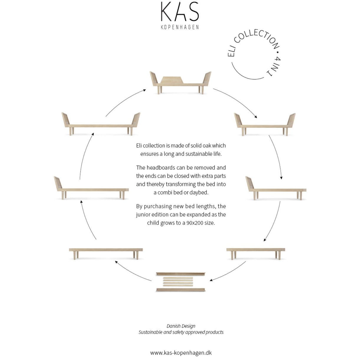 KAS Kopenhagen Light Oil Eli Daybed Junior