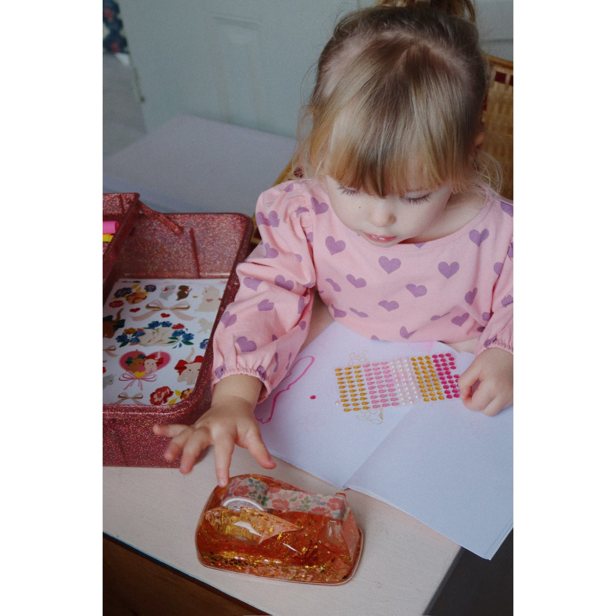 Konges Sløjd Red Sparkle Splash - Tape Dispenser