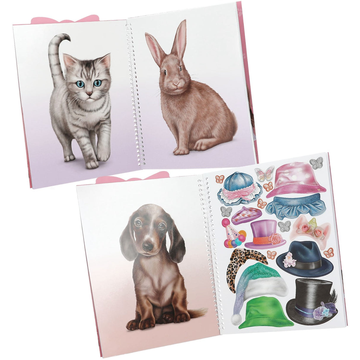 TOPModel Cute Animals Klänning Me Up Stickers Bok