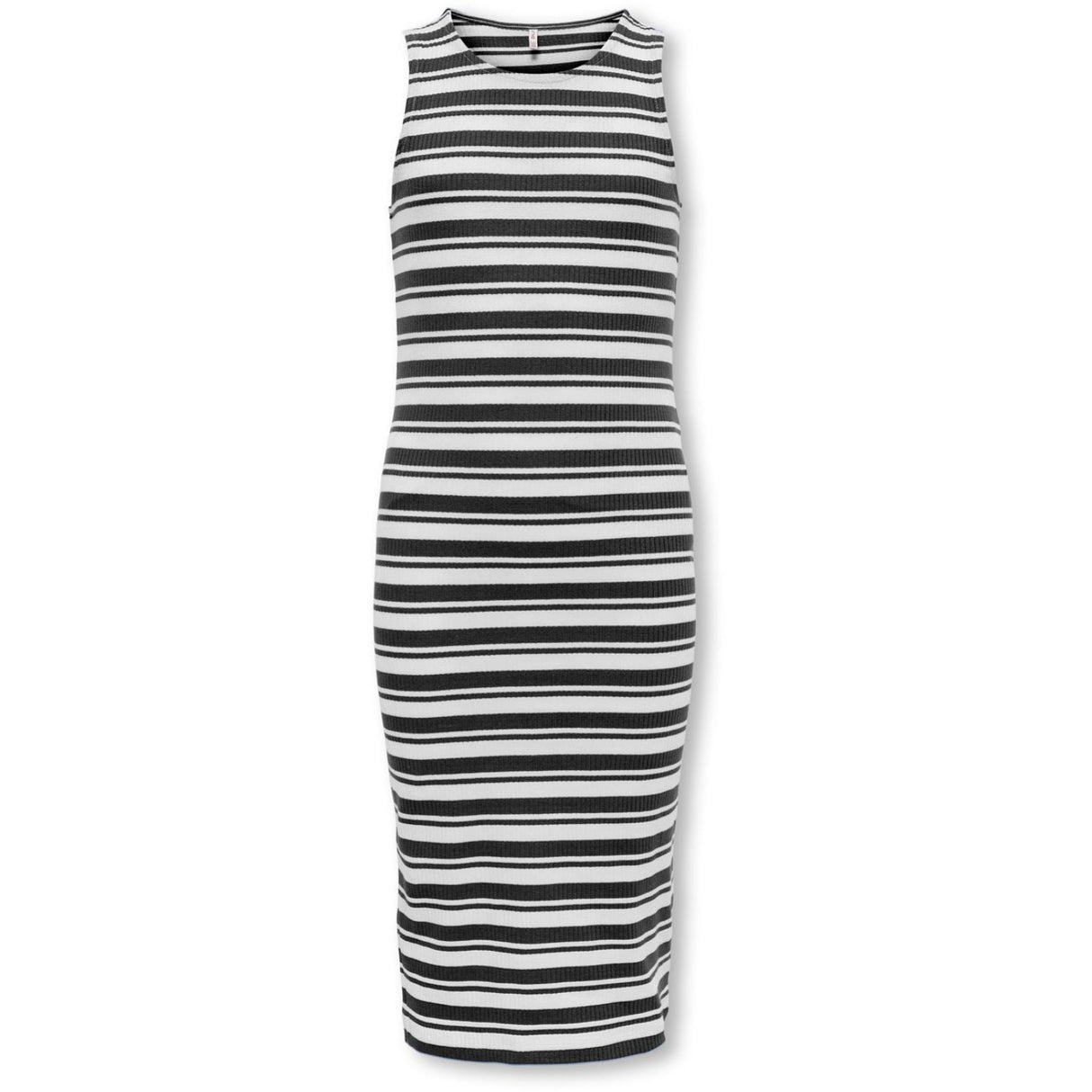 kids ONLY Black Mix White Stripes Kogbelfast Life Stripe Sl Midi Klänning Jrs
