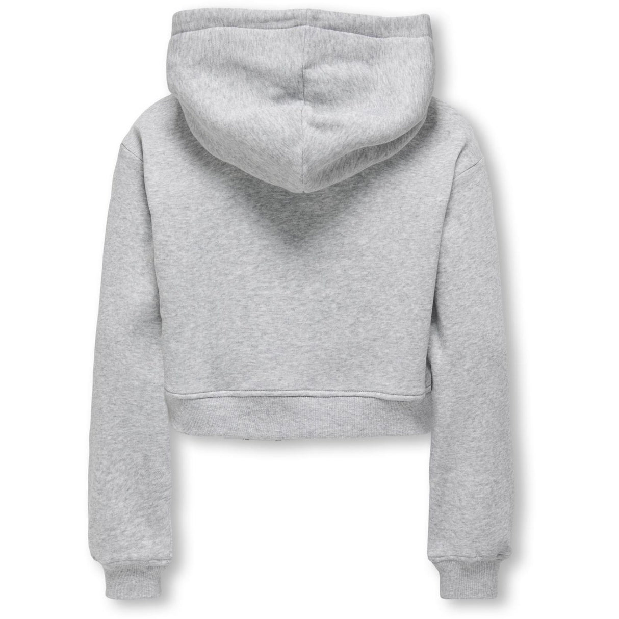 kids ONLY Light Grey Melange Kogsweat L/S Hoodies Kort Swt Noos