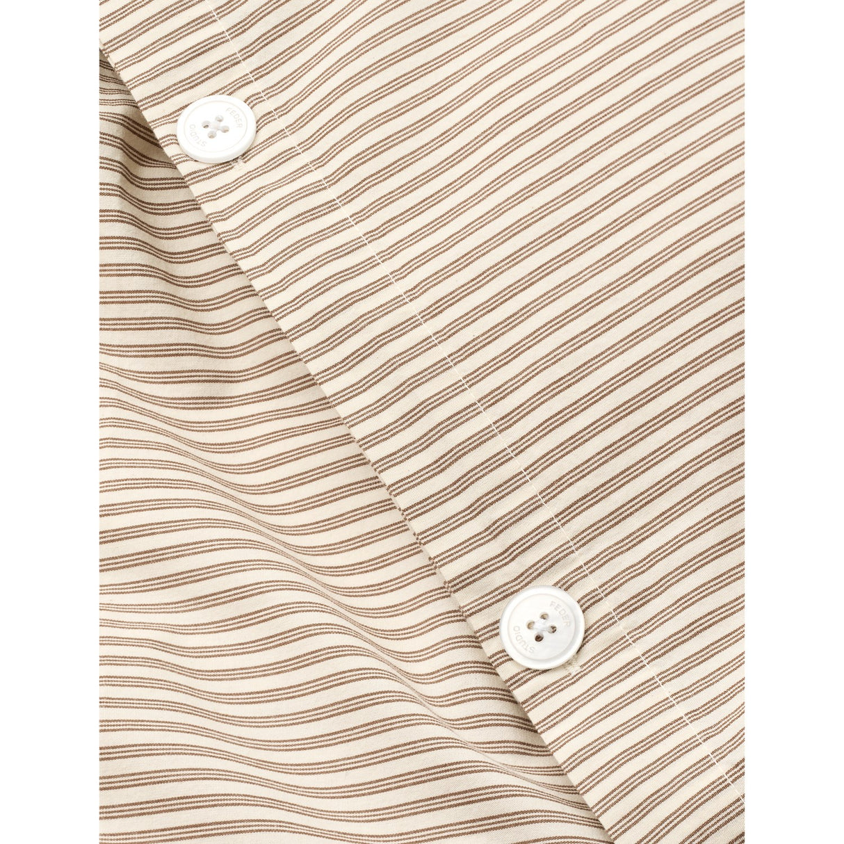 Studio Feder Brown Beach Stripe Sängkläder Percale
