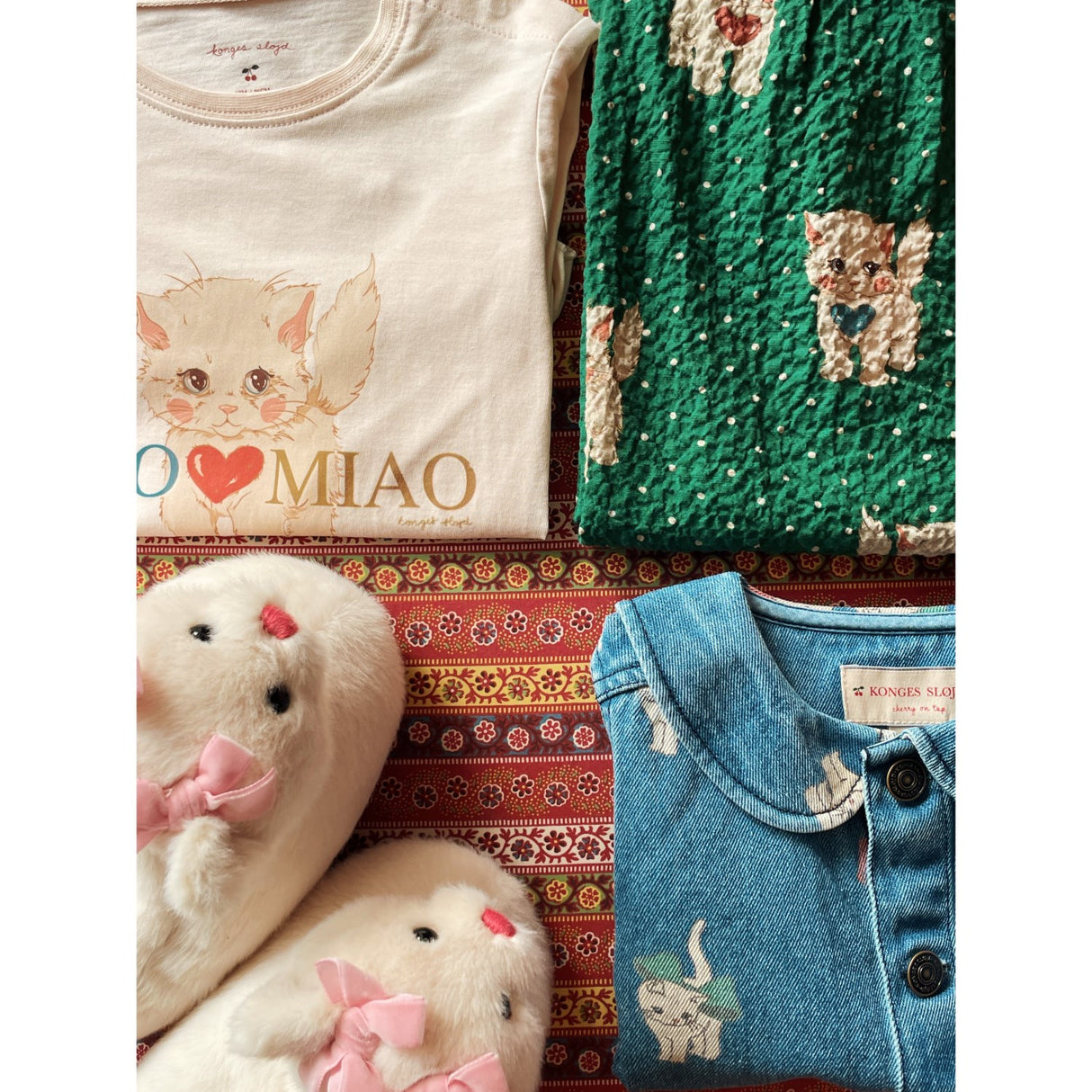 Konges Sløjd Off White Kitty Footies