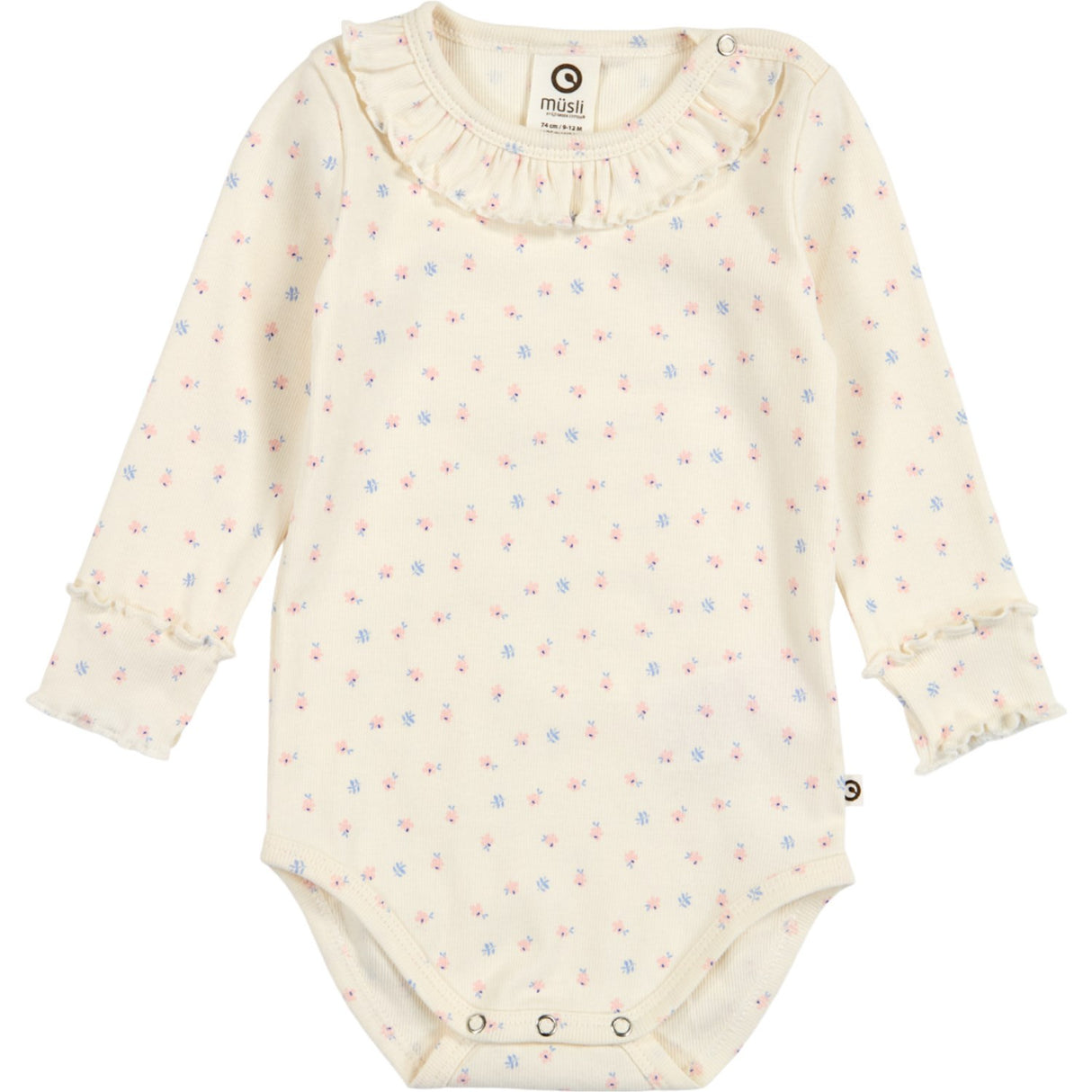 Müsli Tofu/ Nectar/ Shell Blue Spring Frill Krage L/S Body