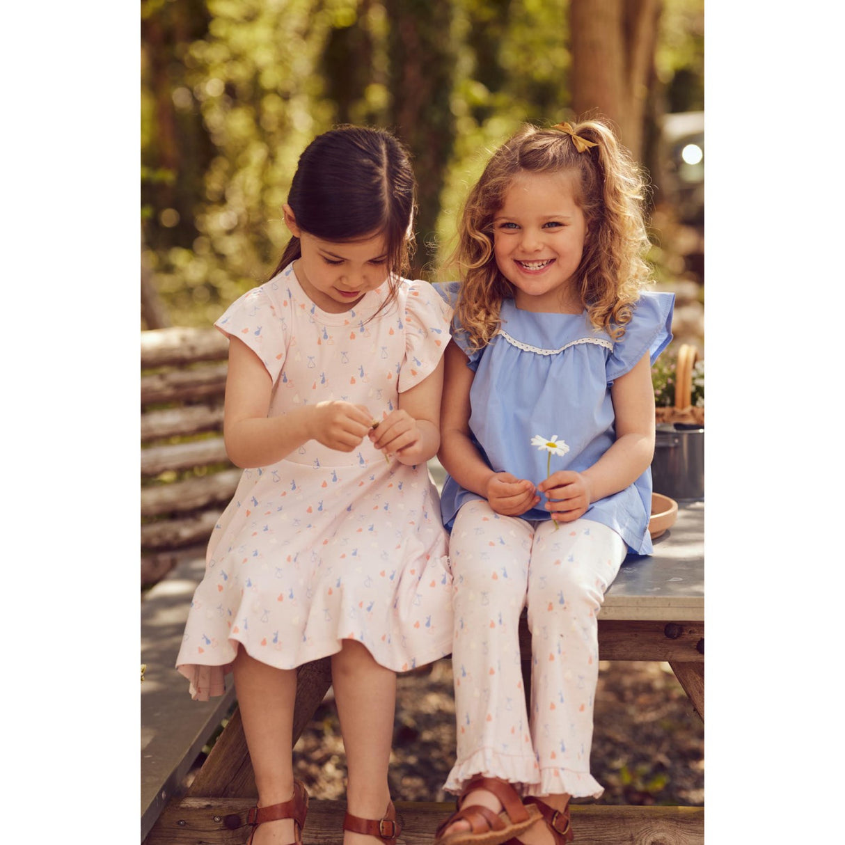 Müsli Shell Blue Poplin Frill S/S T