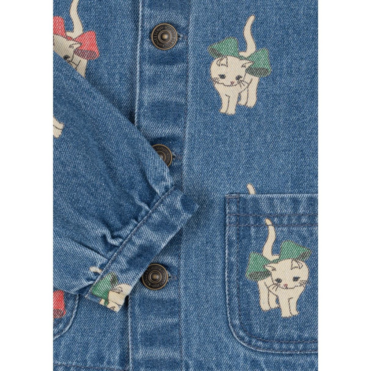 Konges Sløjd Bow Kitty Denim Magot Krage Jacka Gots