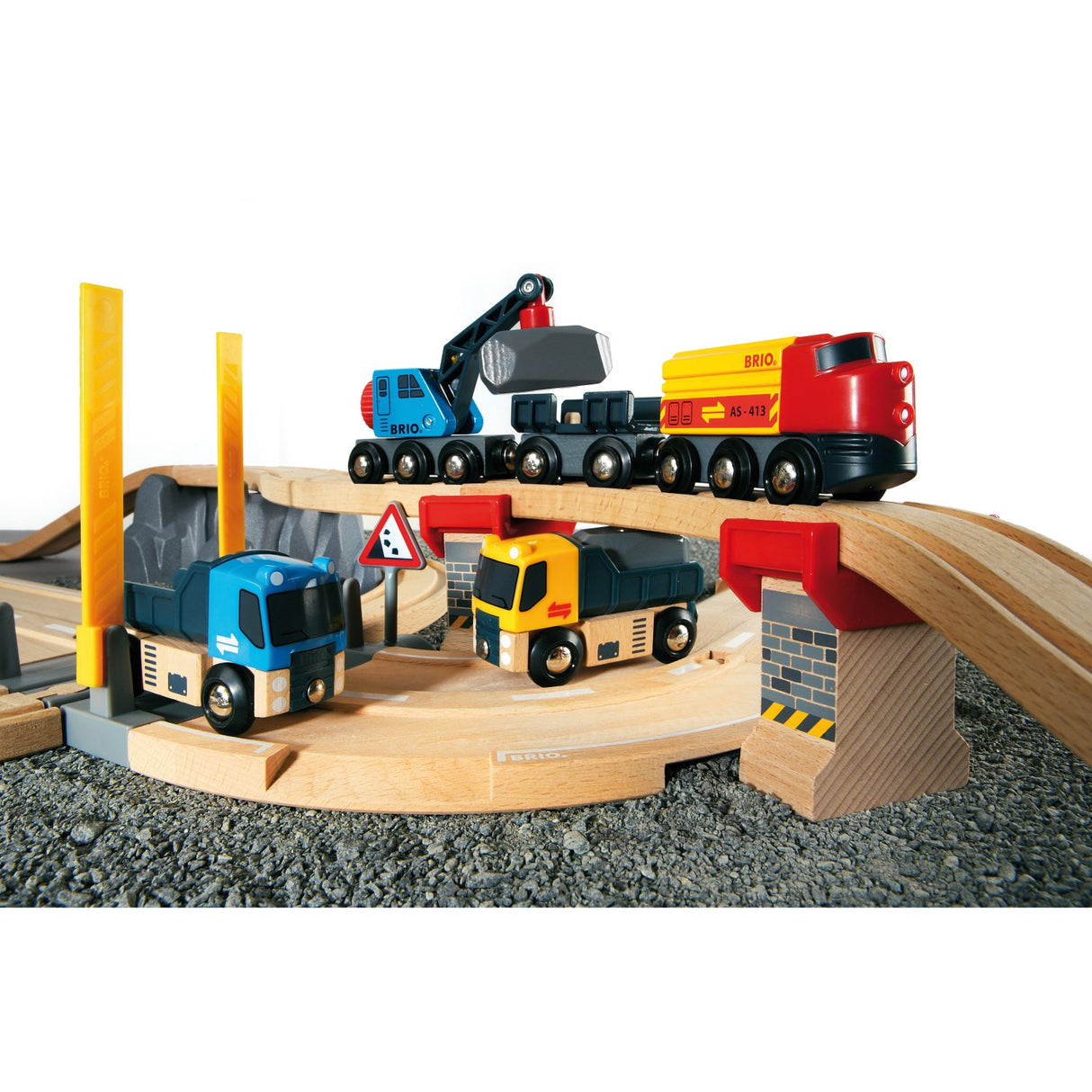 BRIO® 33210 Tog- Och Vejbane, Lodsesæt