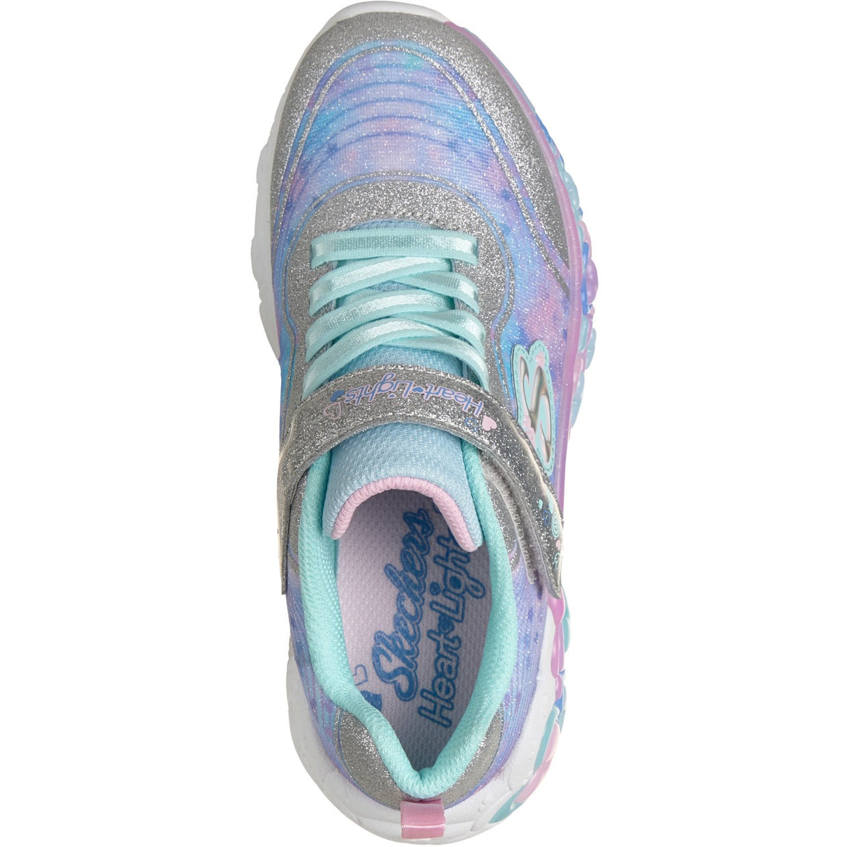 Skechers Silver S-Lights: Eternal Heart Lights
