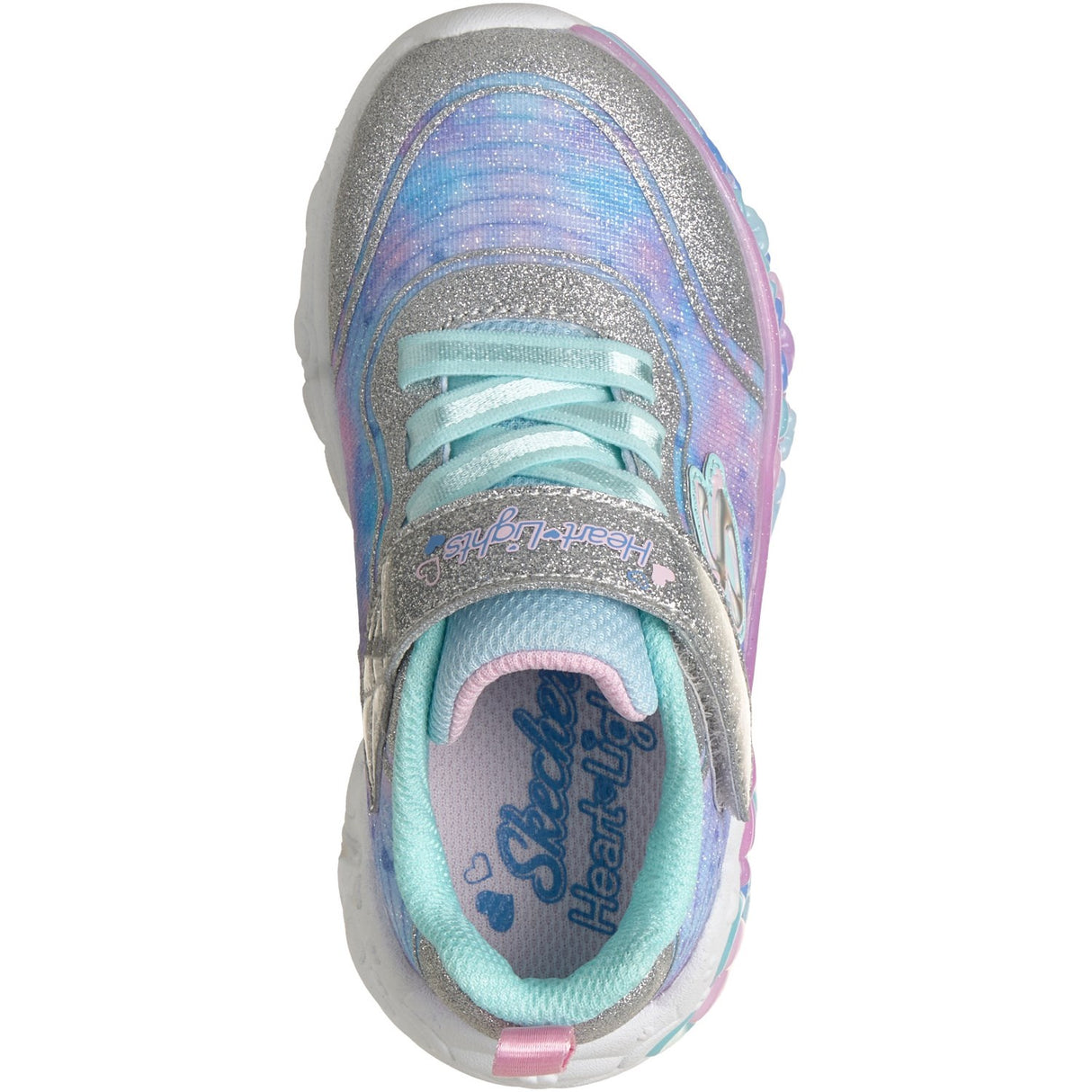Skechers Silver S-Lights: Eternal Heart Lights