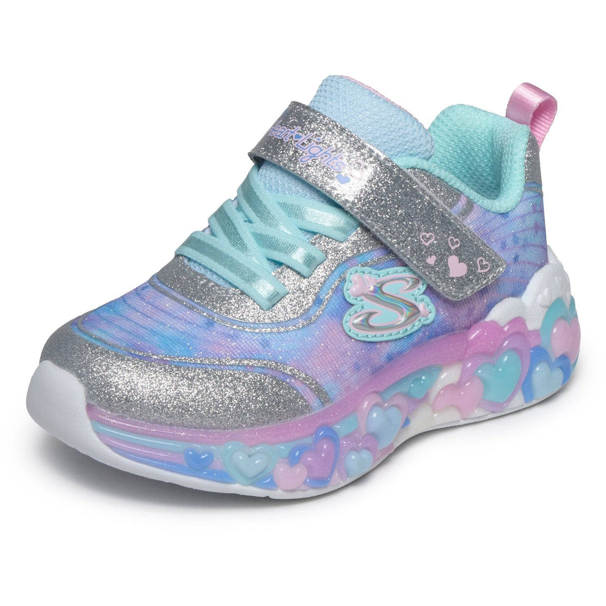 Skechers Silver S-Lights: Eternal Heart Lights