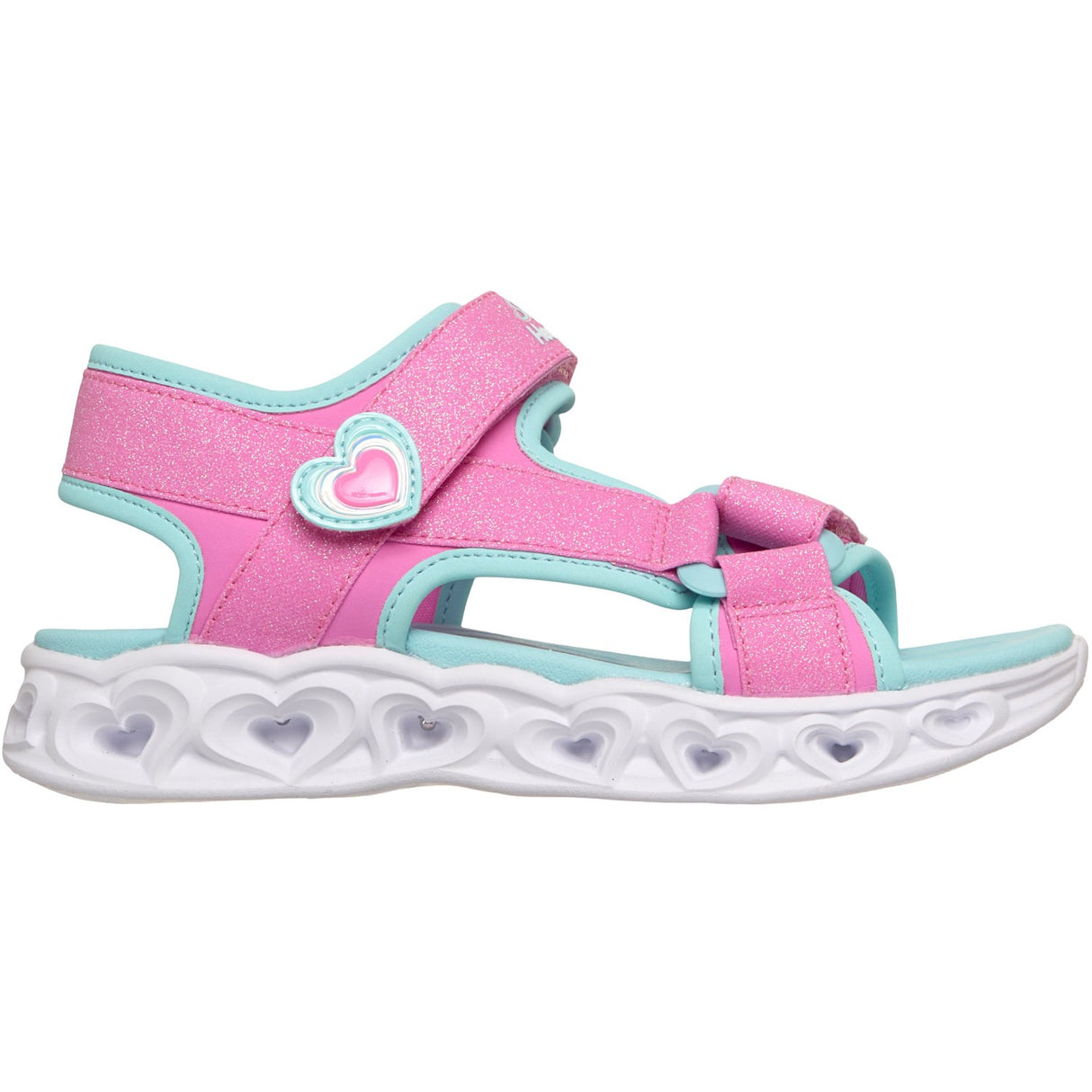 Skechers Pink Heart Lights Sandaler