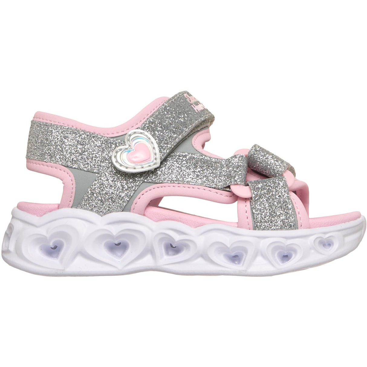 Skechers Silver S Lights\Xae - Heart Lights Sandaler