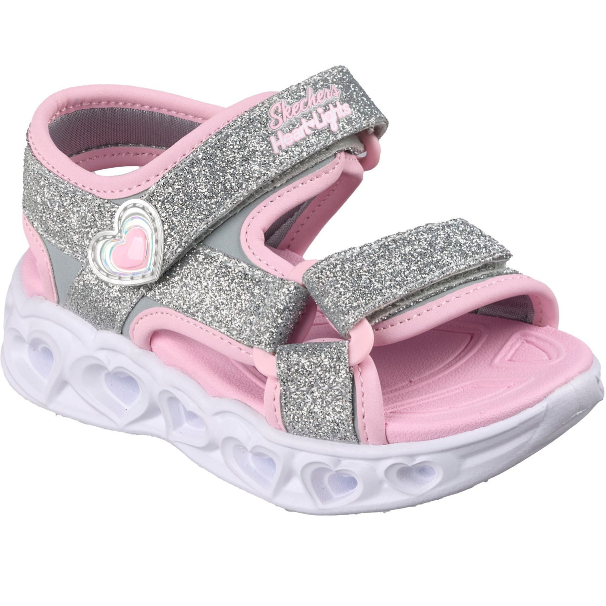 Skechers Silver S Lights\Xae - Heart Lights Sandaler